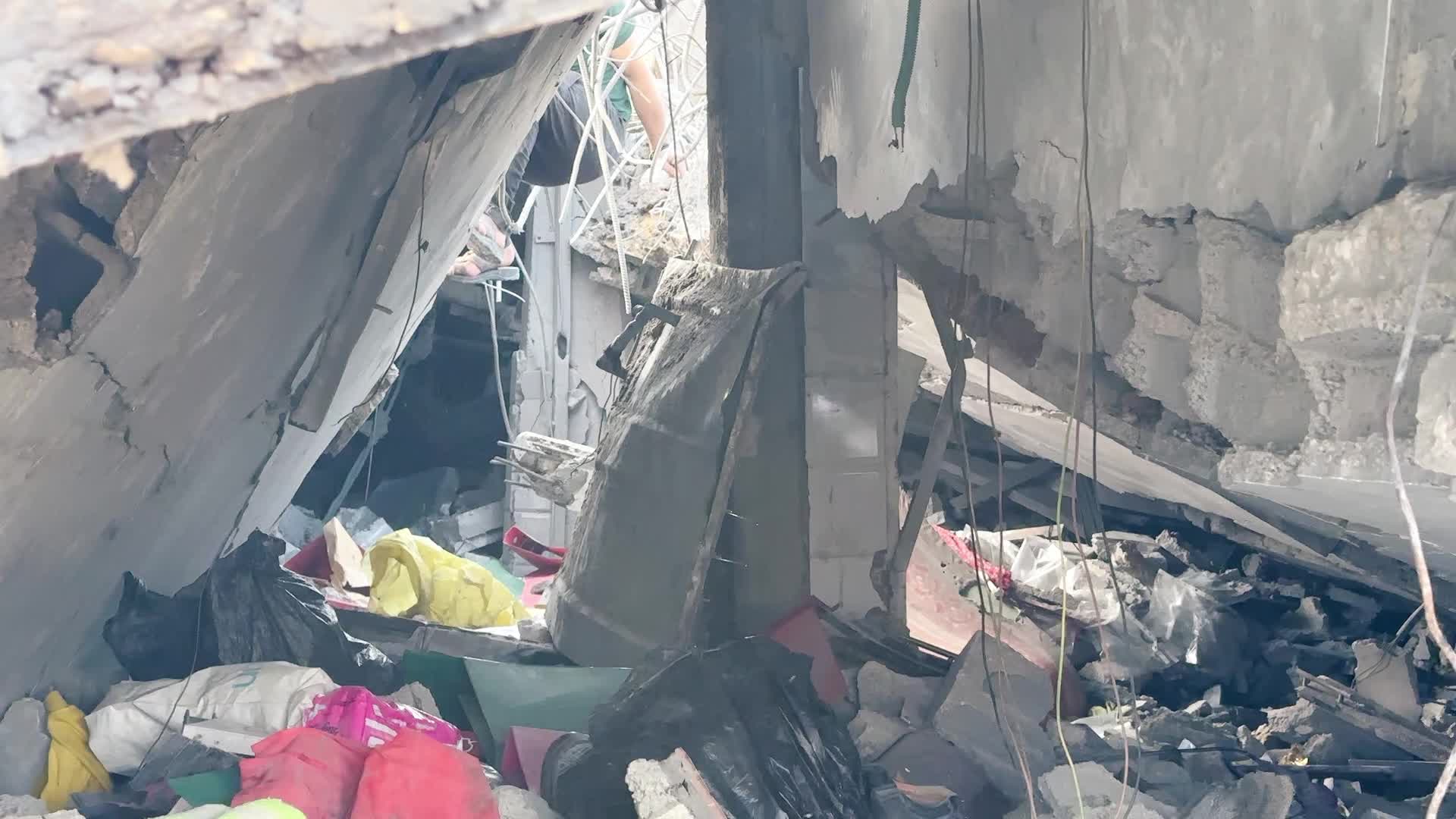 Aftermath Of Israeli Airstrike In Gaza, Palestine
