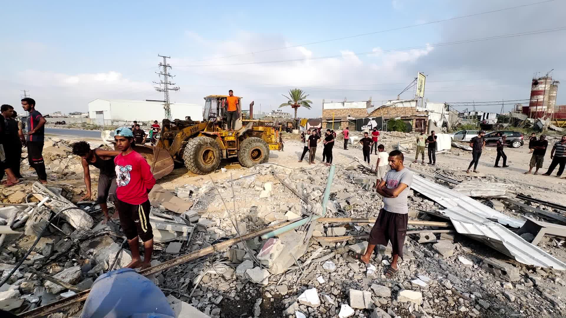 Aftermath Of Israeli Airstrike In Gaza, Palestine