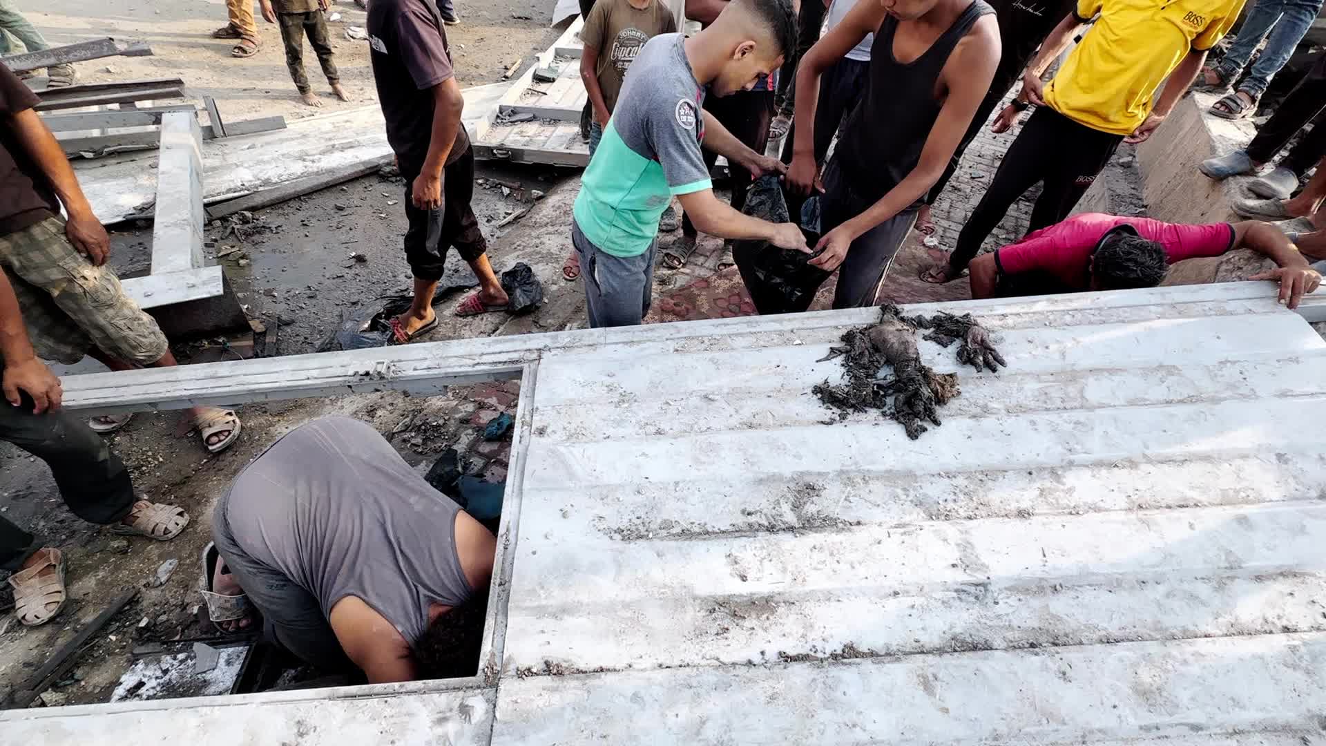 Aftermath Of Israeli Airstrike In Gaza, Palestine