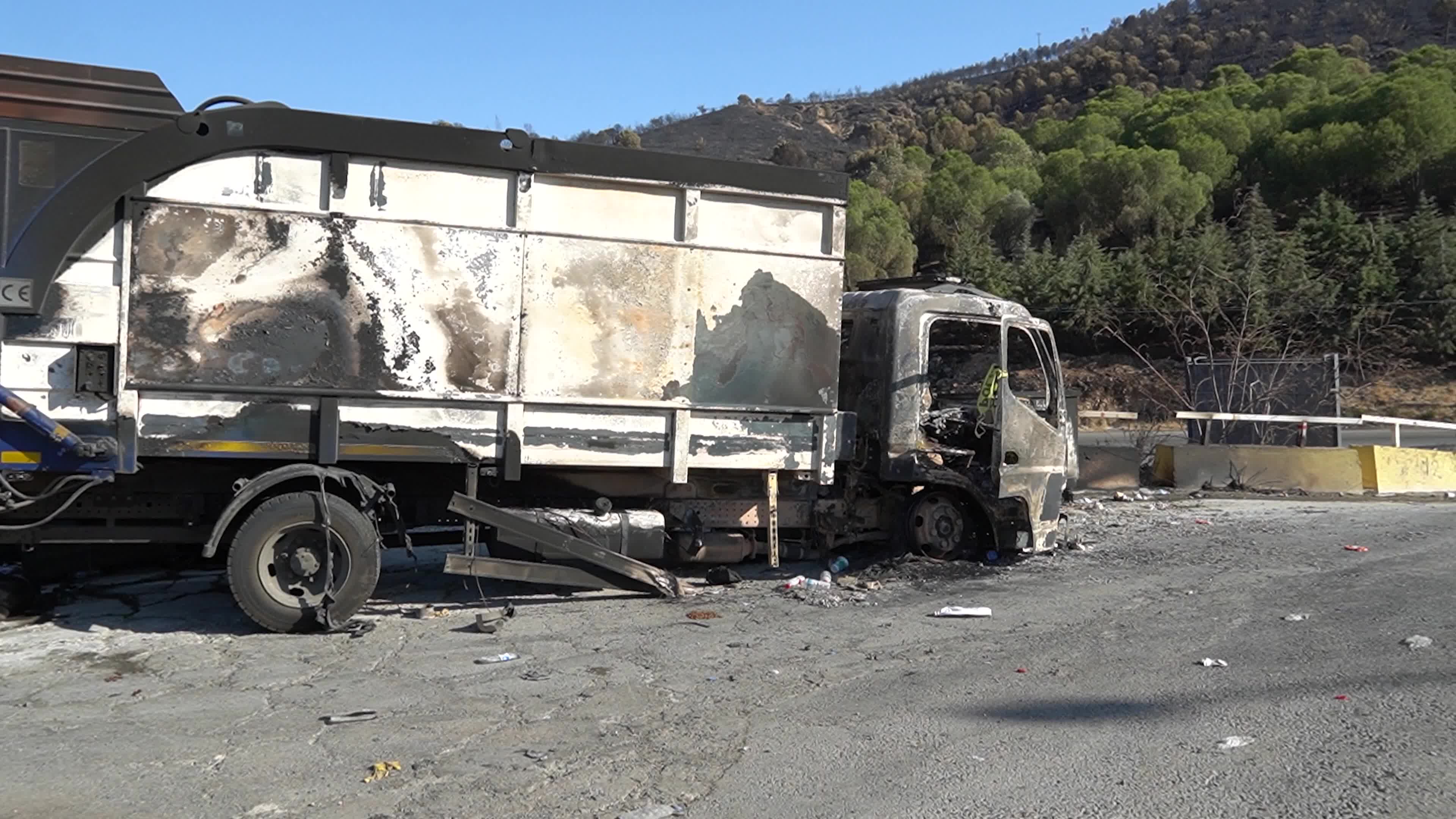 Aftermath of the Izmir Yamanlar Wildfire, Turkey