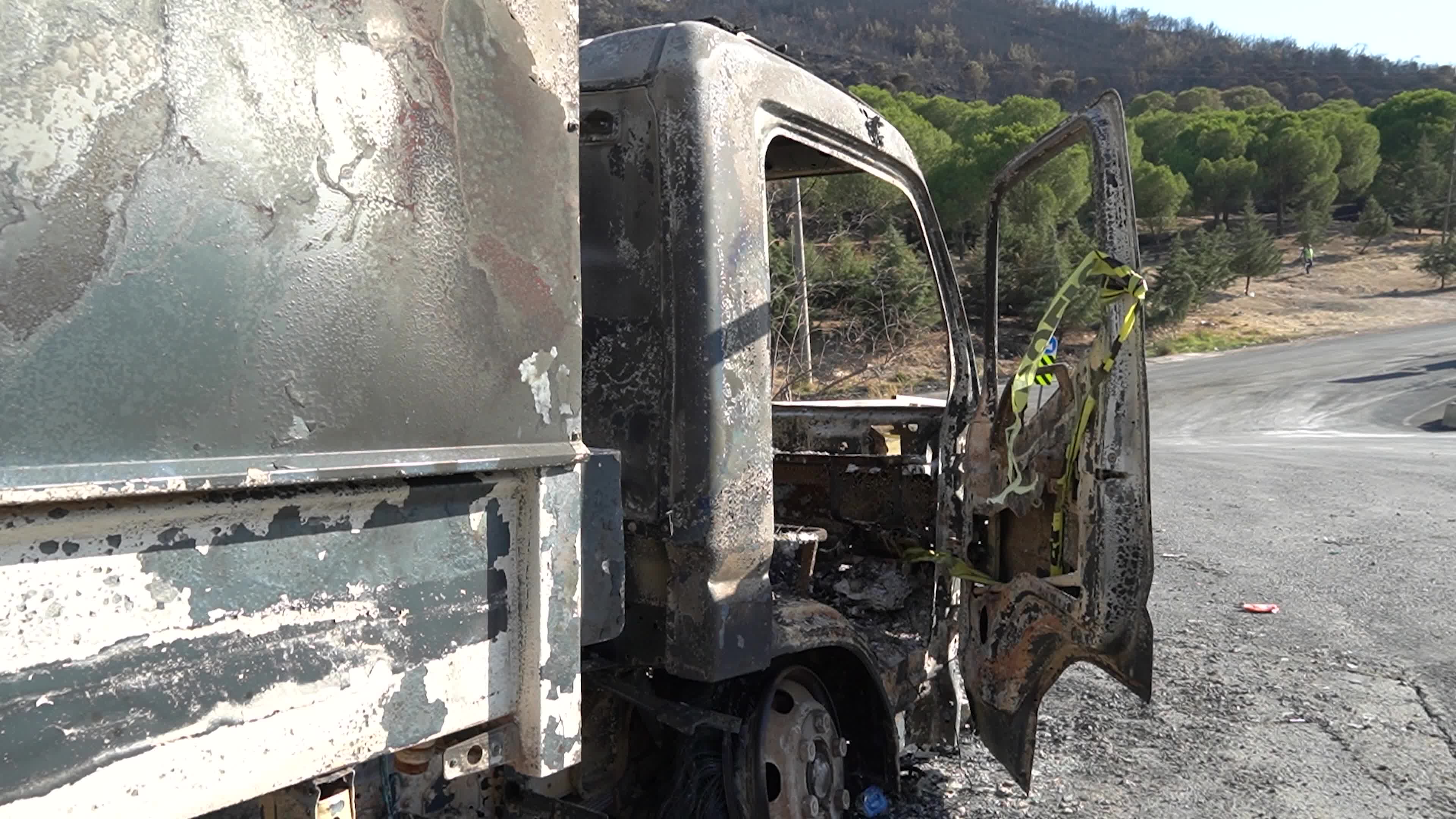 Aftermath of the Izmir Yamanlar Wildfire, Turkey