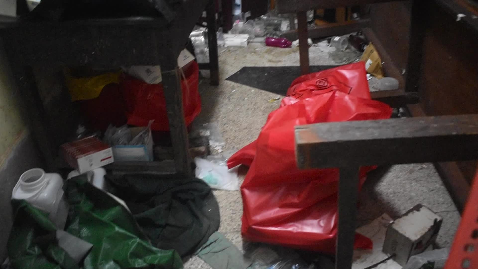 Unidentified individuals are vandalizing R.G. Kar Medical College and Hospital