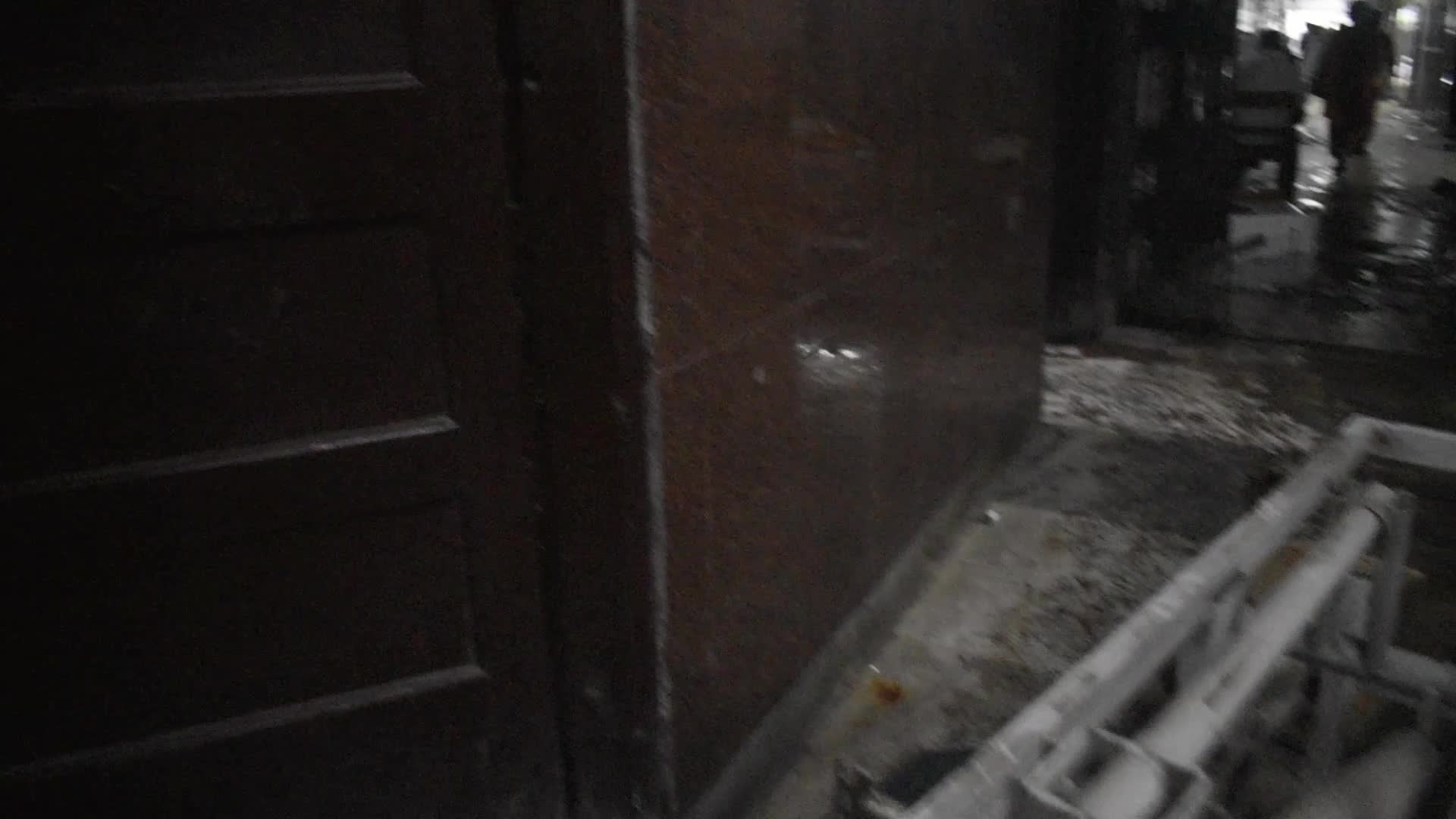 Unidentified individuals are vandalizing R.G. Kar Medical College and Hospital