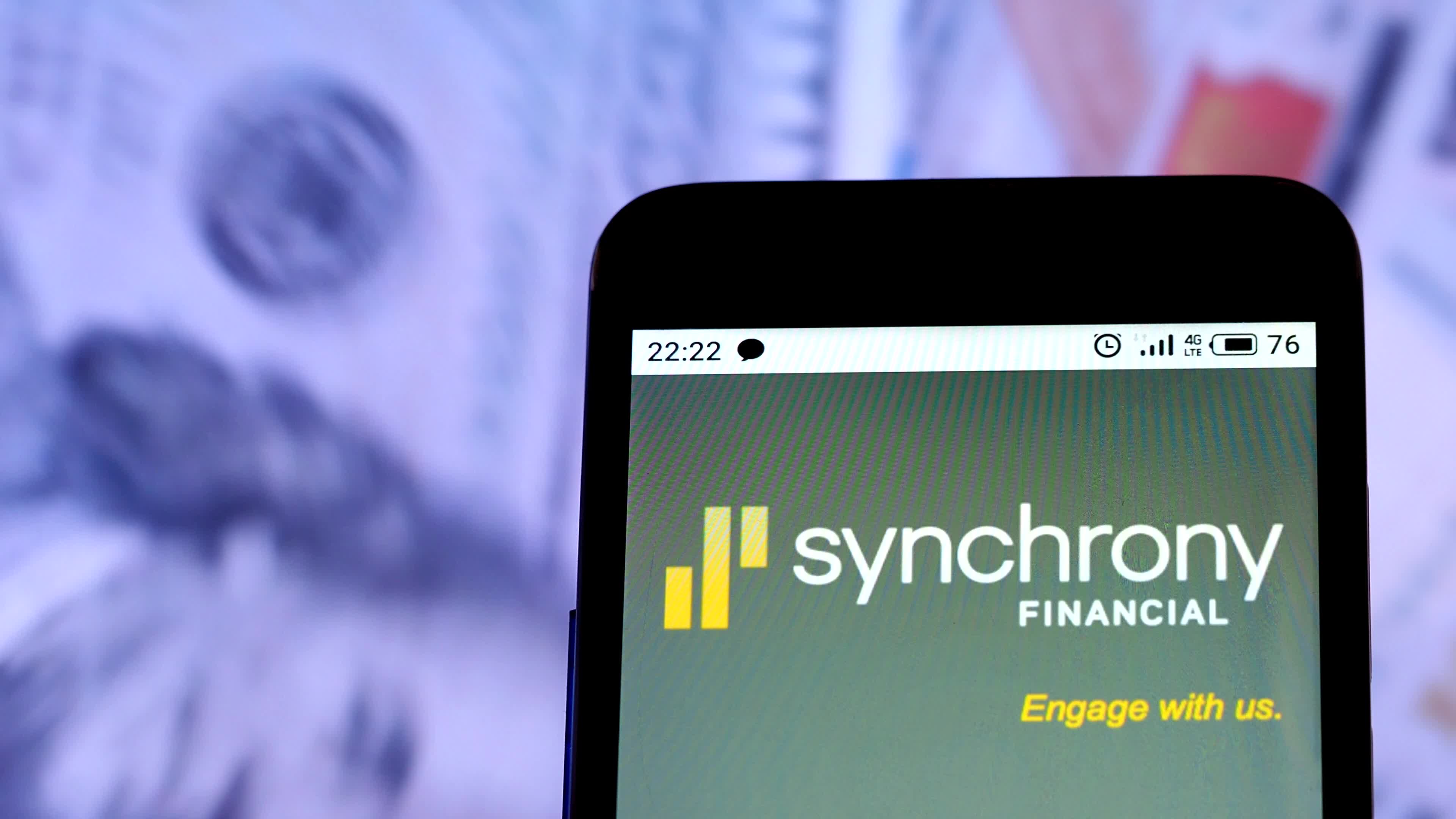 Video illustration the logo of Synchrony Financial