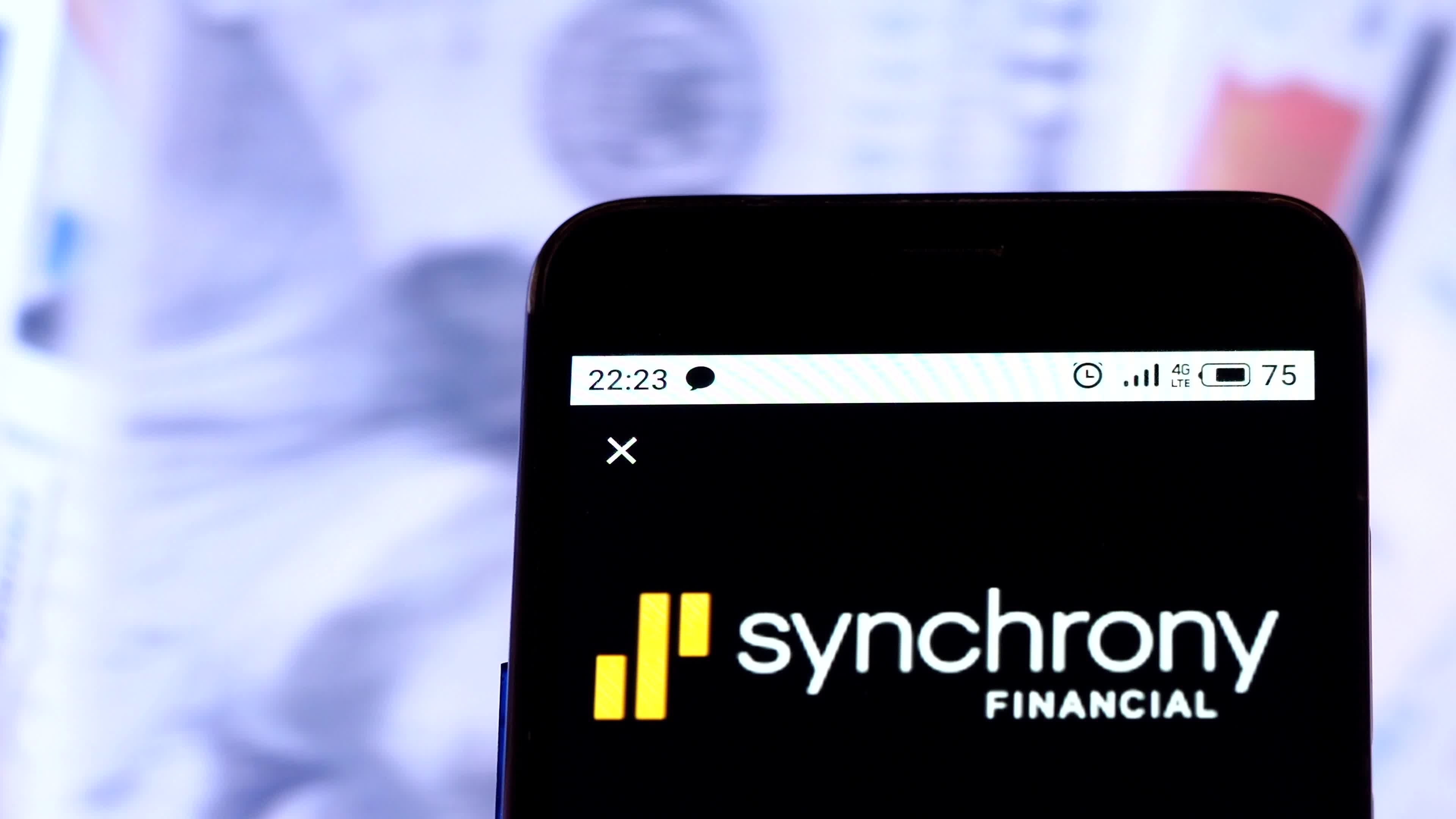 Video illustration the logo of Synchrony Financial
