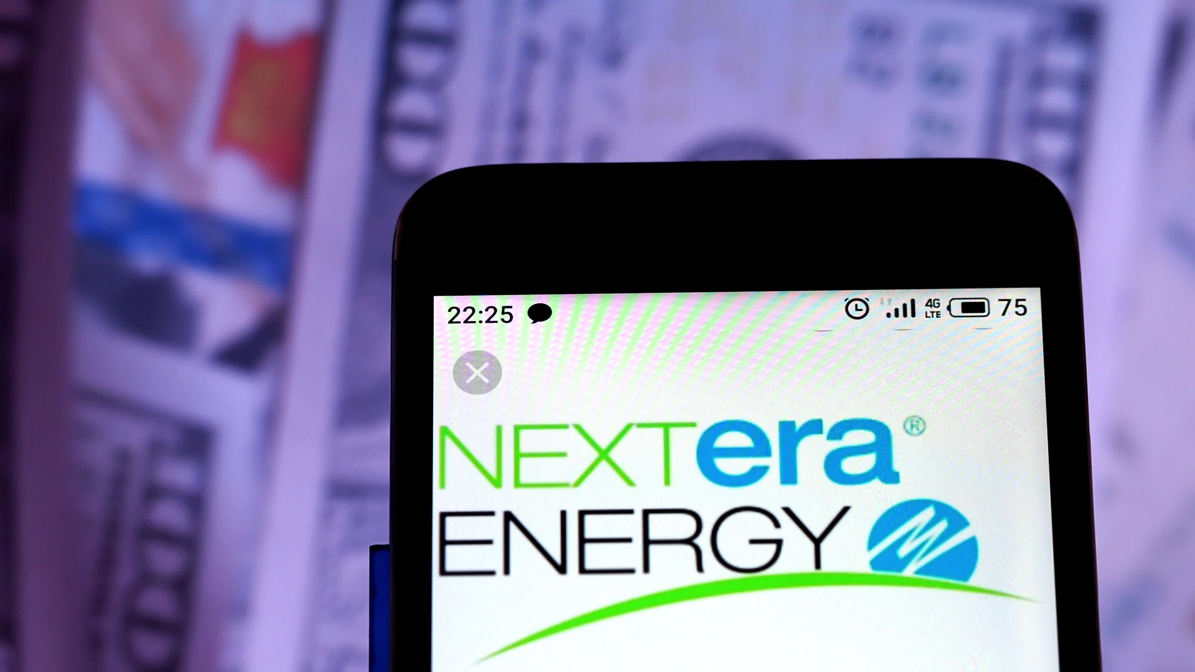 Video illustration the logo of NextEra Energy, Inc.