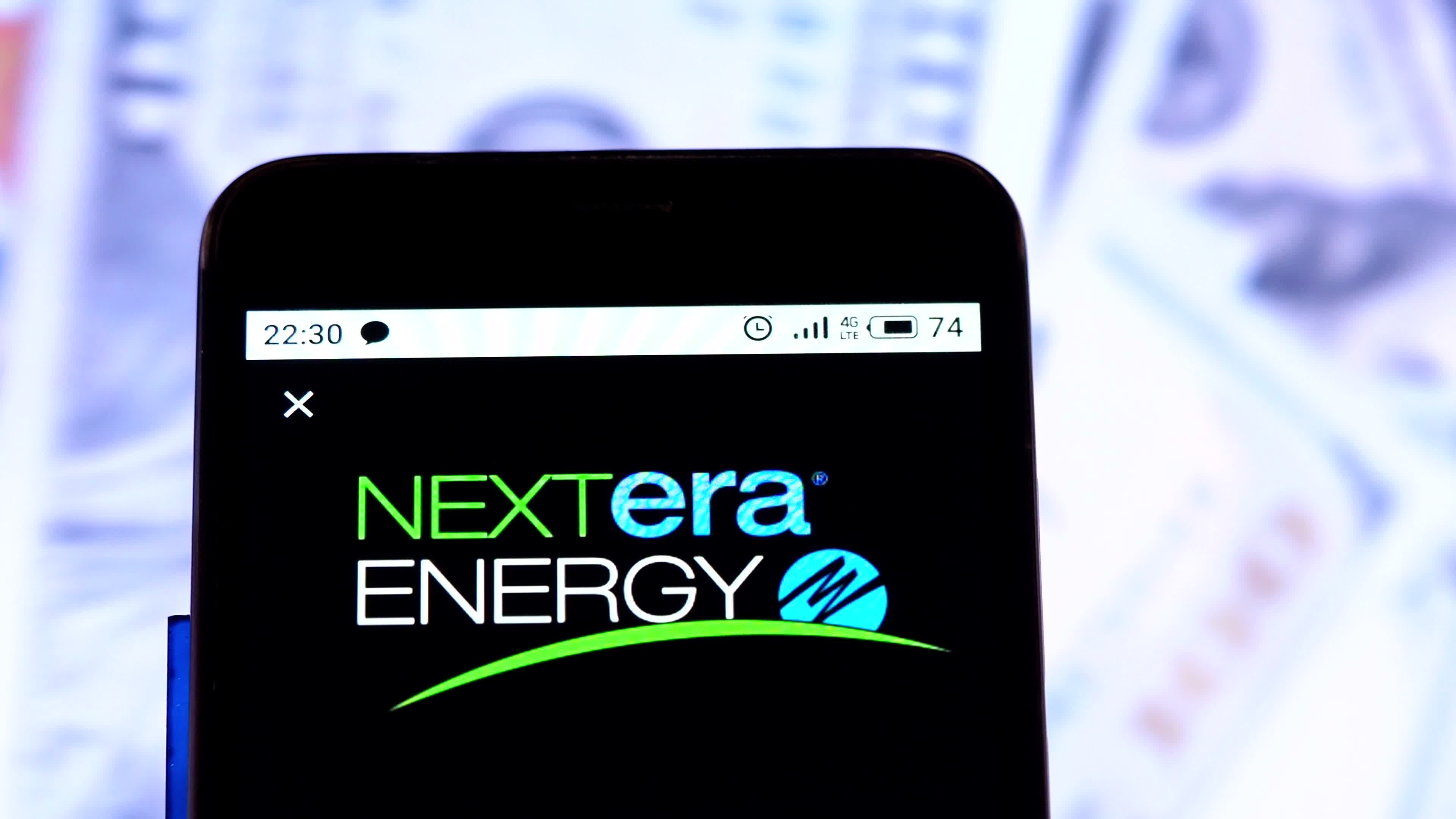 Video illustration the logo of NextEra Energy, Inc.
