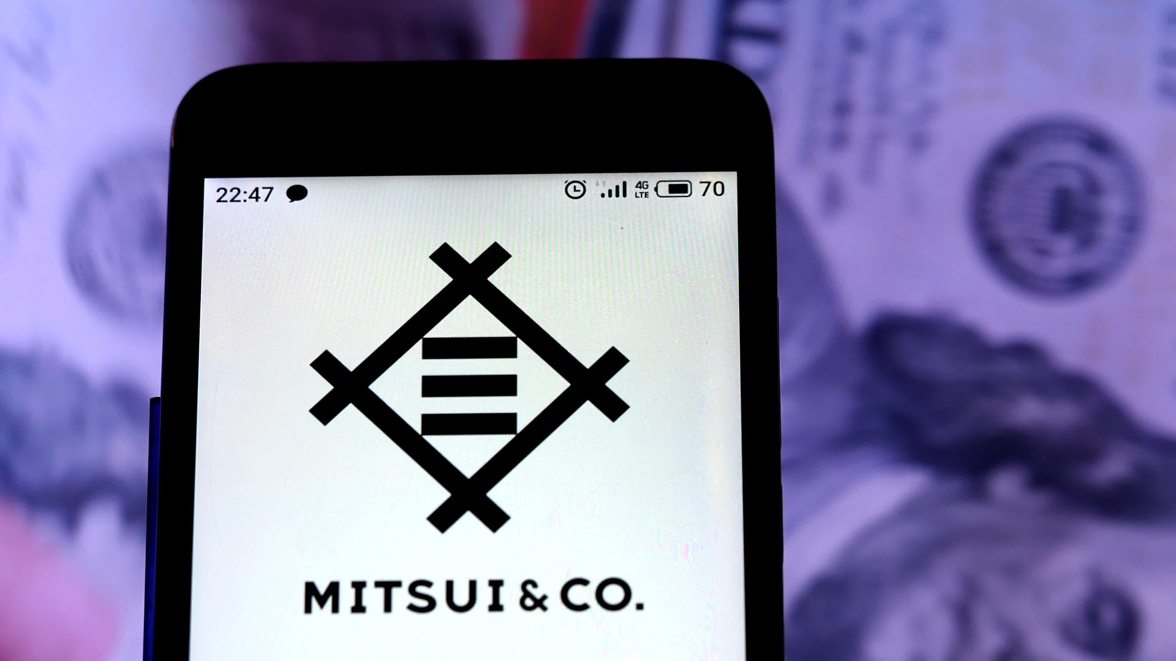 Video illustration the logo of Mitsui
