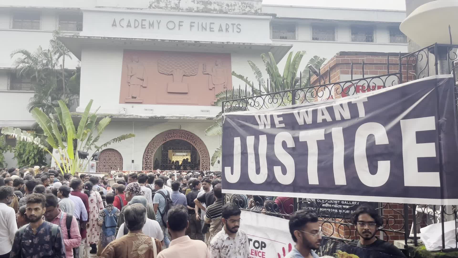 Artist Foram protest at kolkata in India