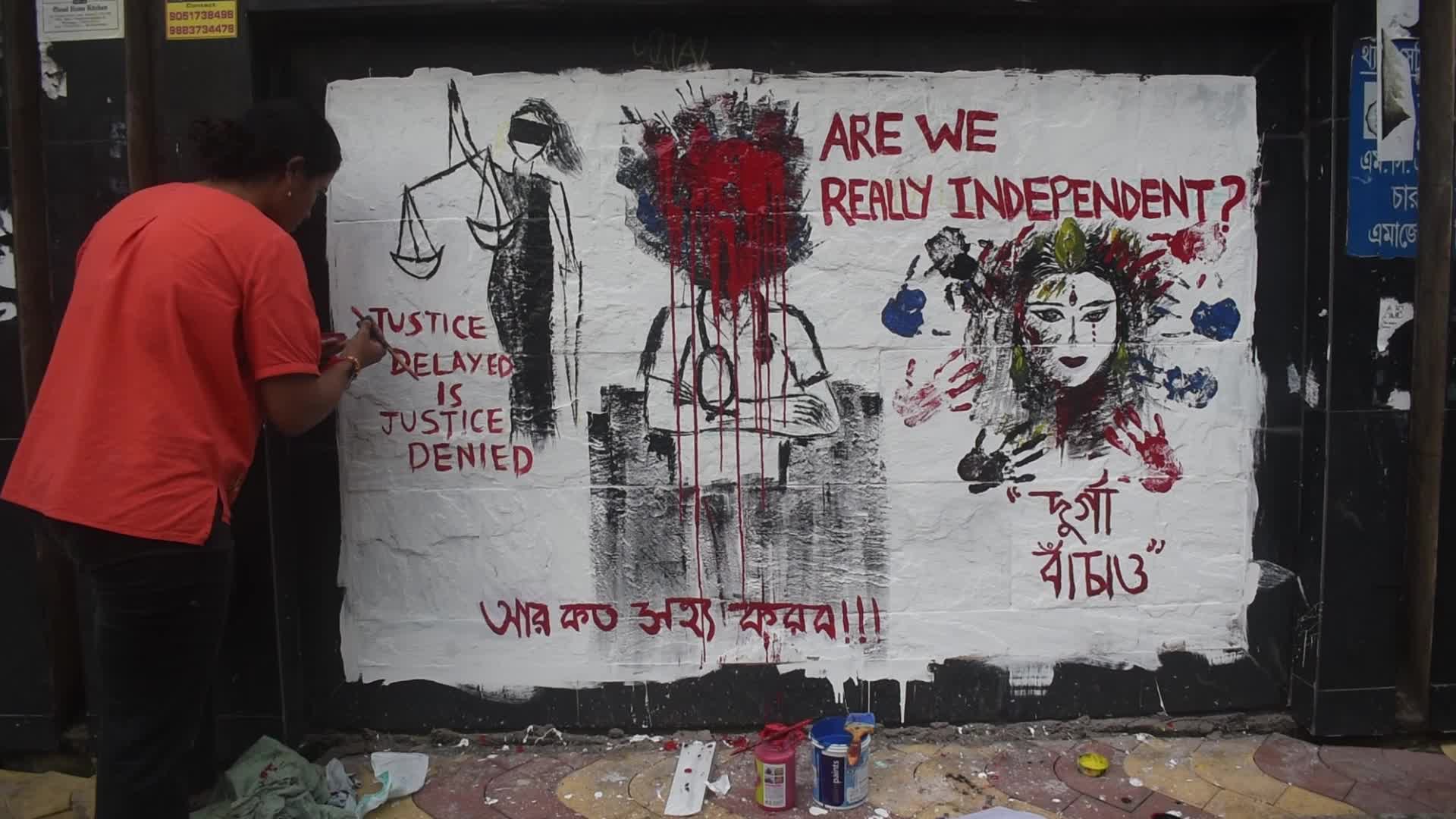Doctors Protest Over Sexual Assault And Murder Of Kolkata Medic In Kolkata, India