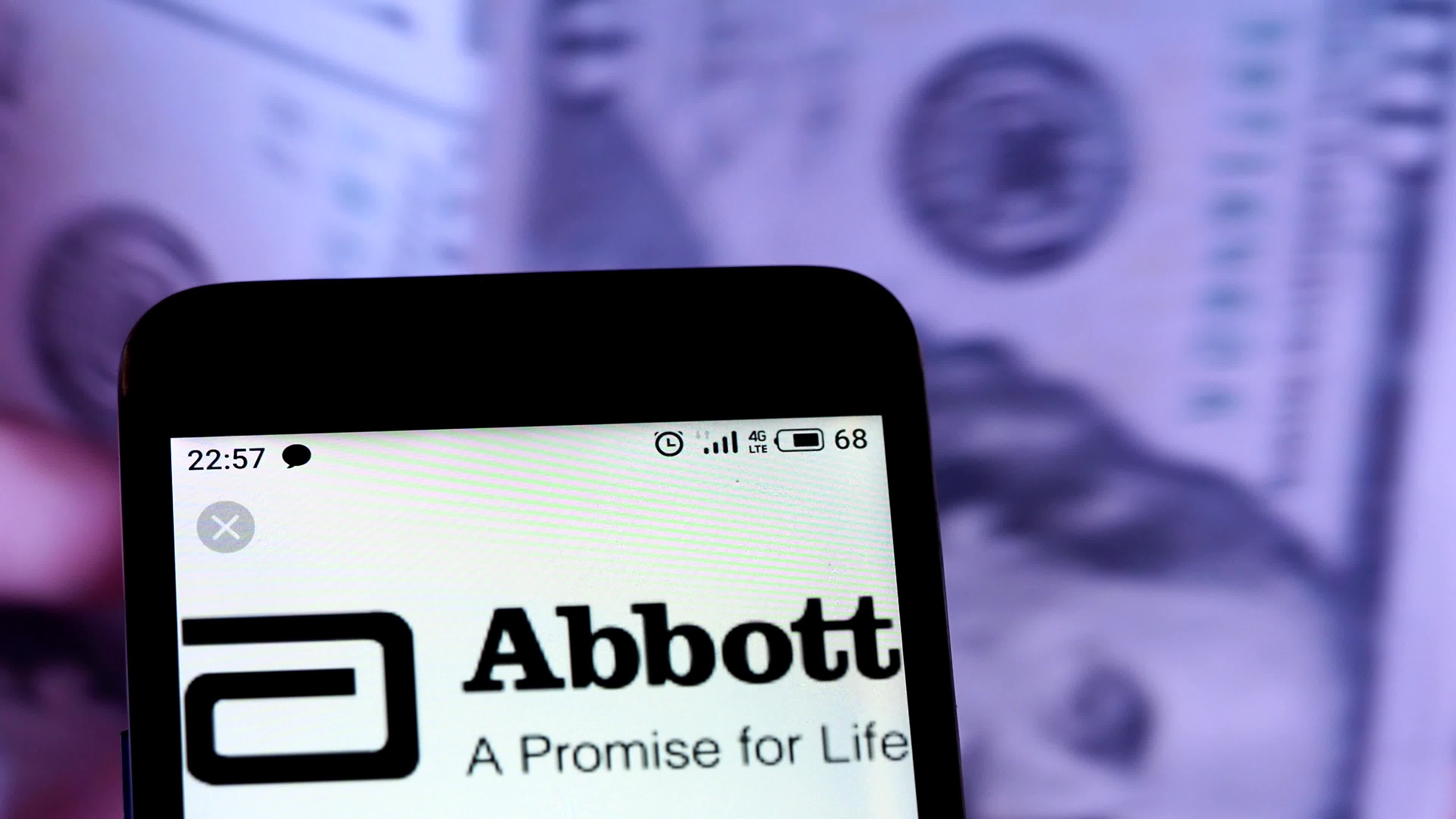 Video illustration the logo of Abbott Laboratories