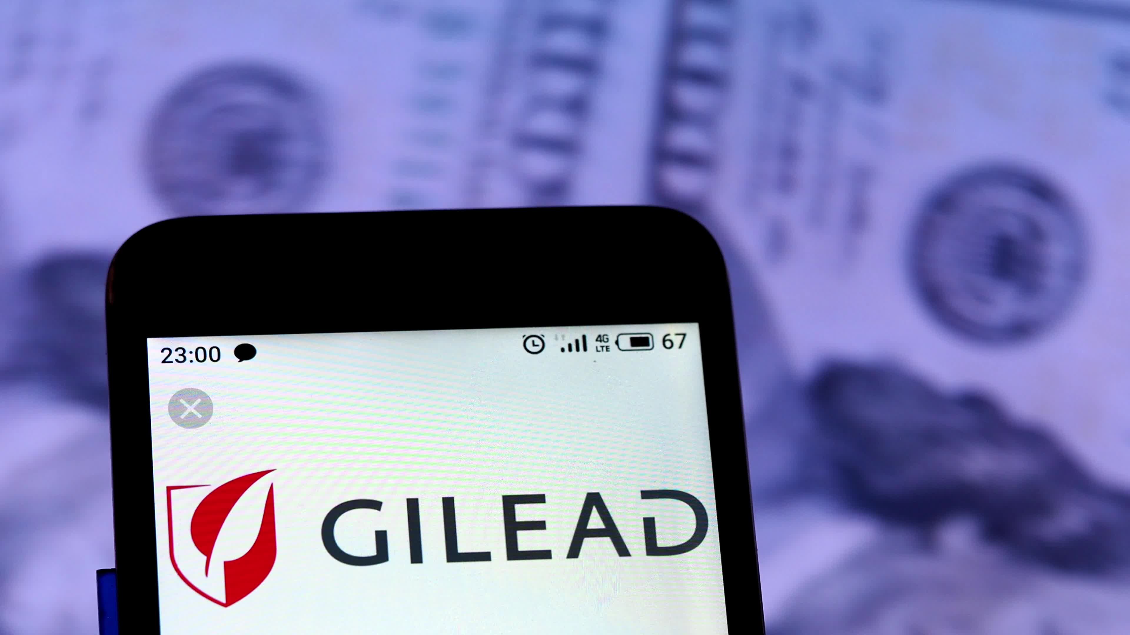 Video illustration the logo of Gilead Sciences