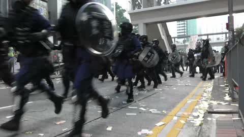 Hong Kong Citywide Protest Against The Government For The 70 Years Celebration Of The Chinese Communist Party