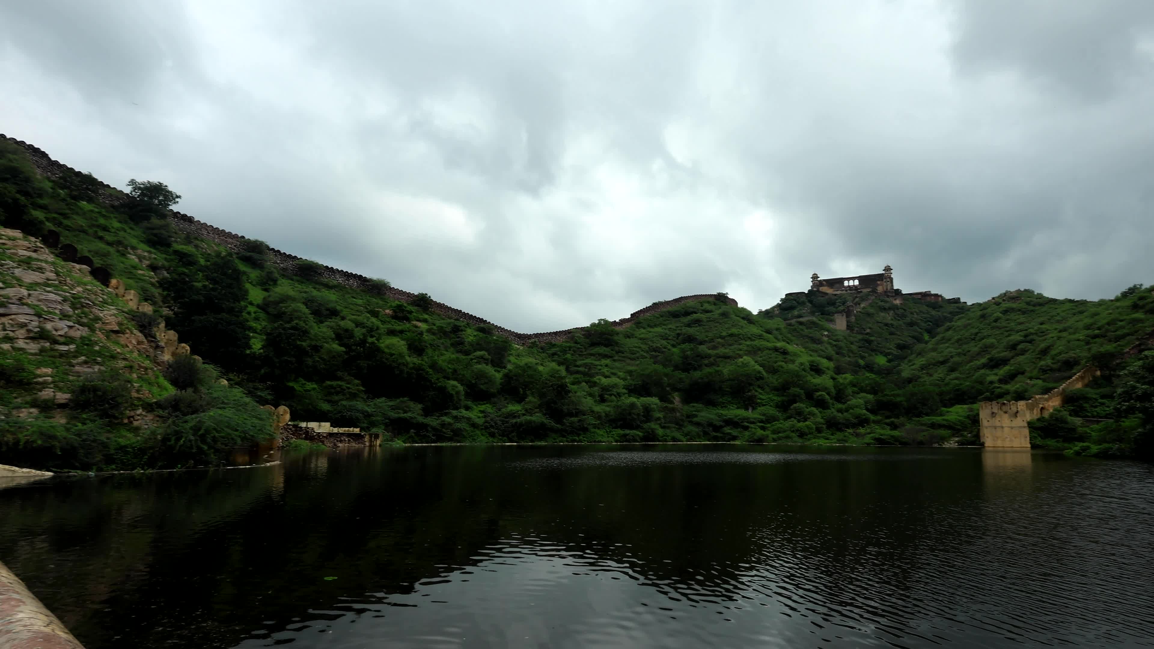 Historic Amer Sagar Lake 'Dam' Overflowing In Jaipur 
