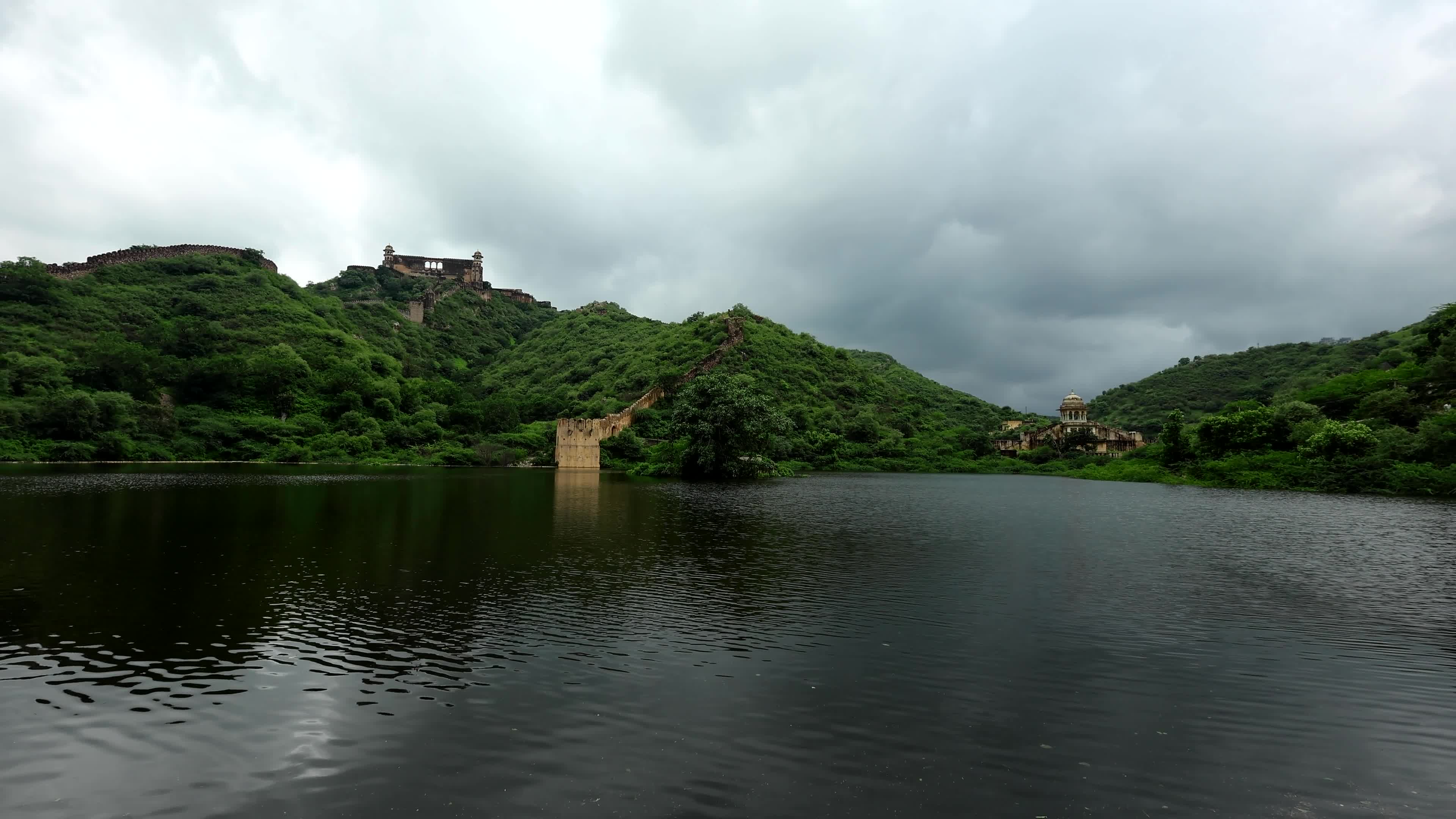 Historic Amer Sagar Lake 'Dam' Overflowing In Jaipur 