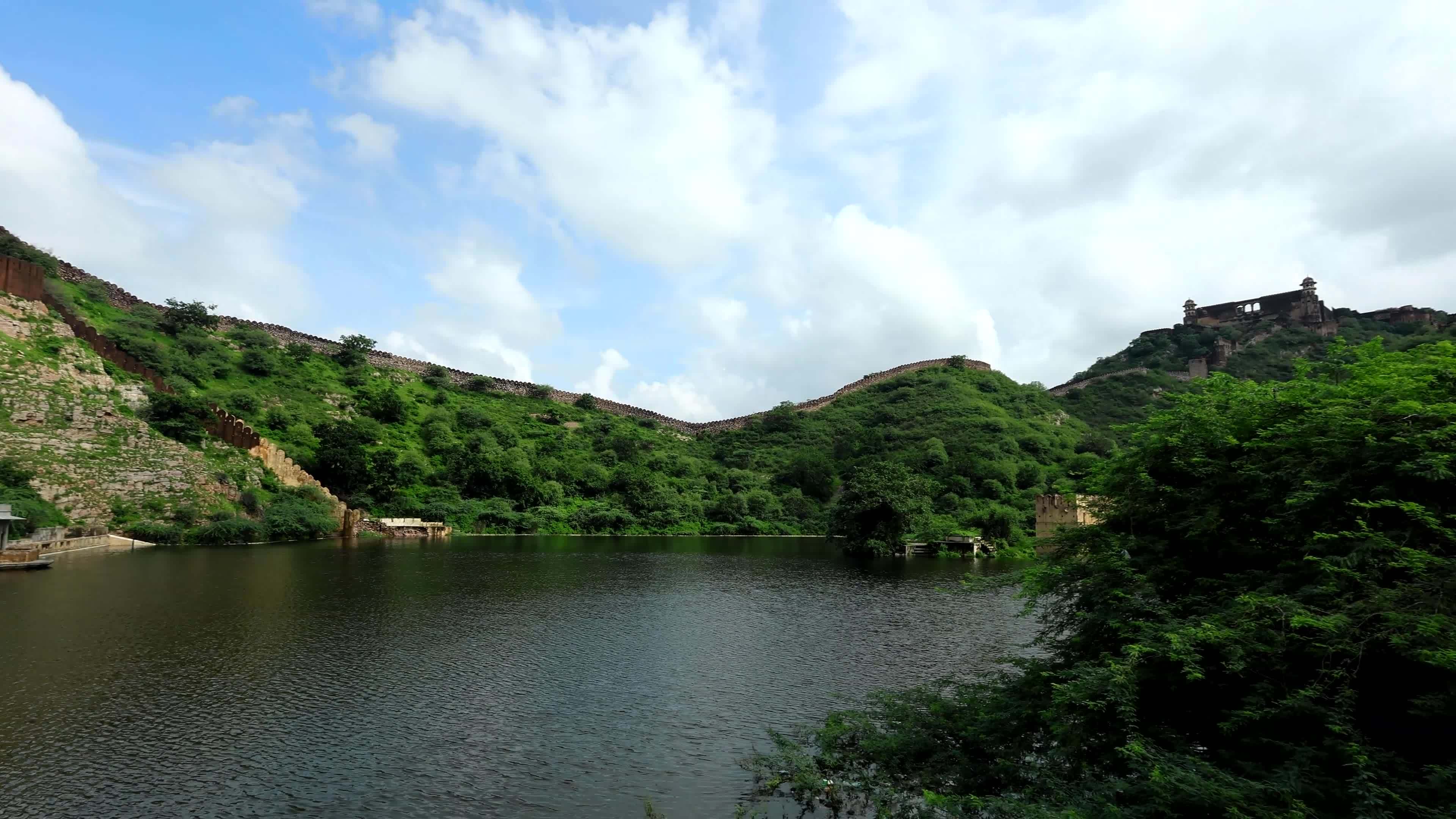 Historic Amer Sagar Lake 'Dam' Overflowing In Jaipur 