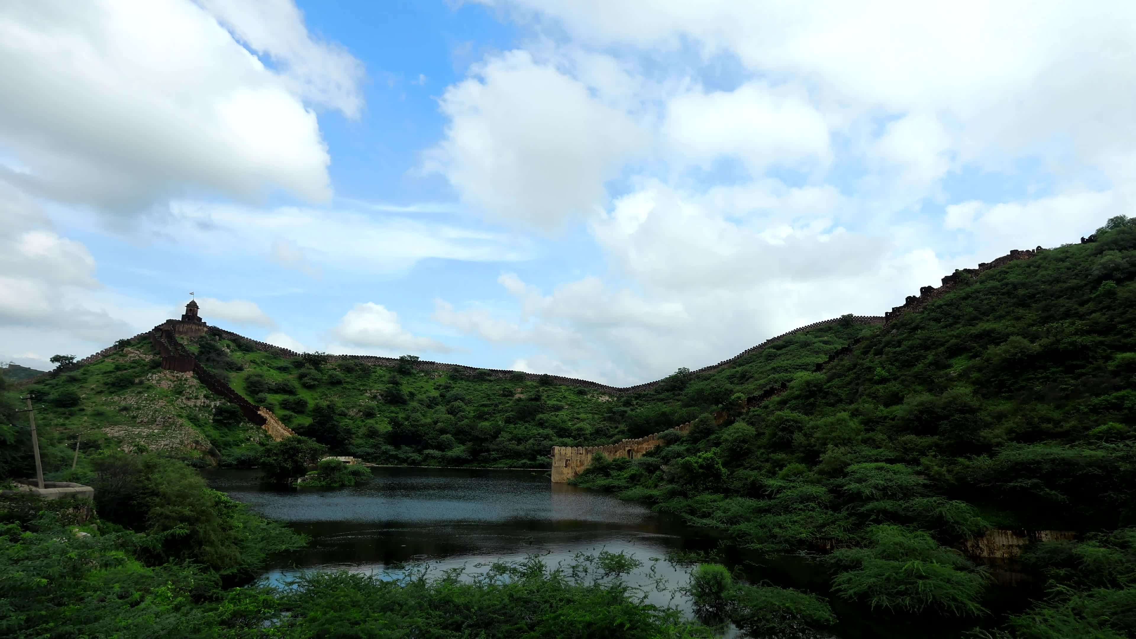 Historic Amer Sagar Lake 'Dam' Overflowing In Jaipur 