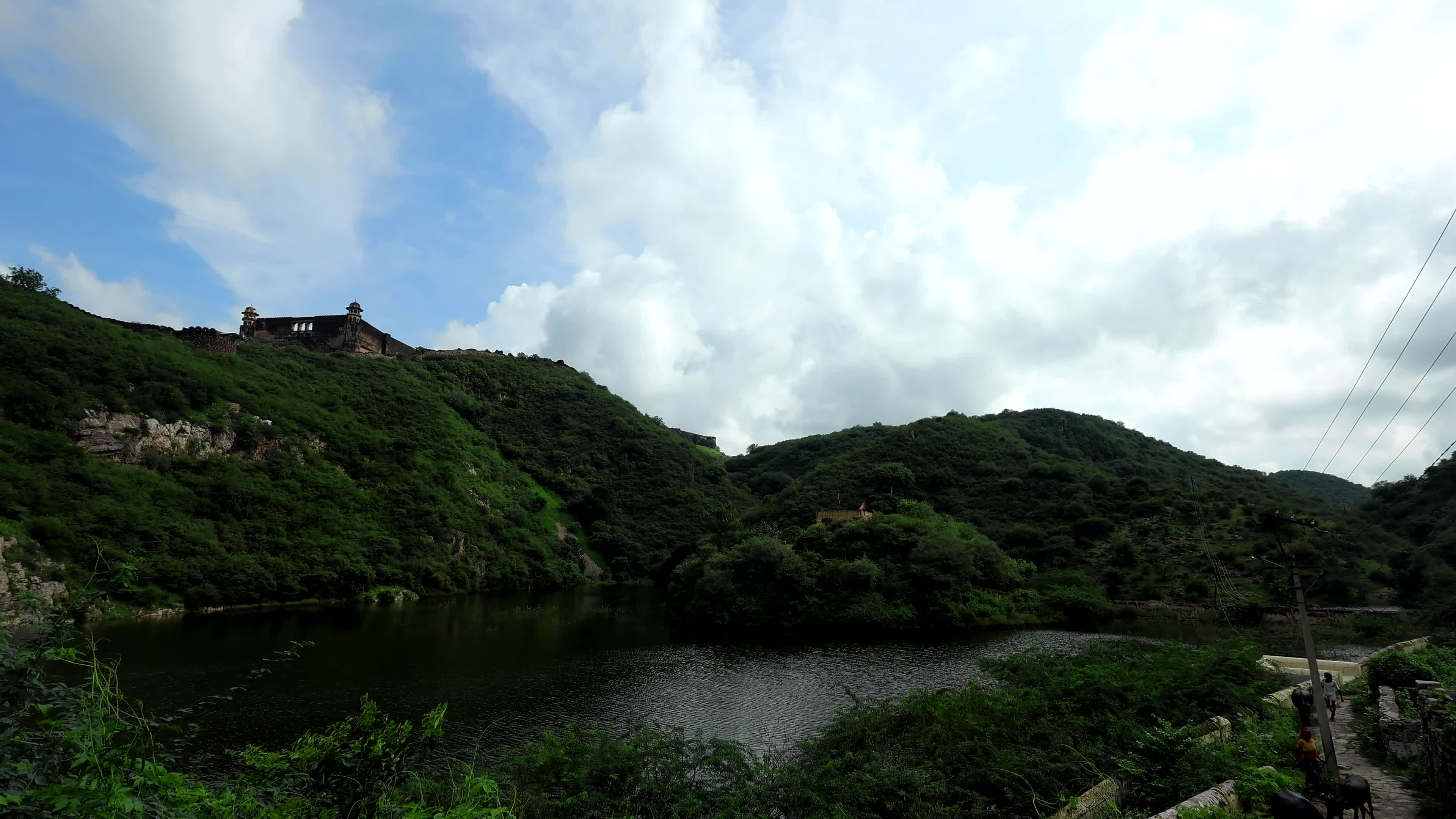 Historic Amer Sagar Lake 'Dam' Overflowing In Jaipur 