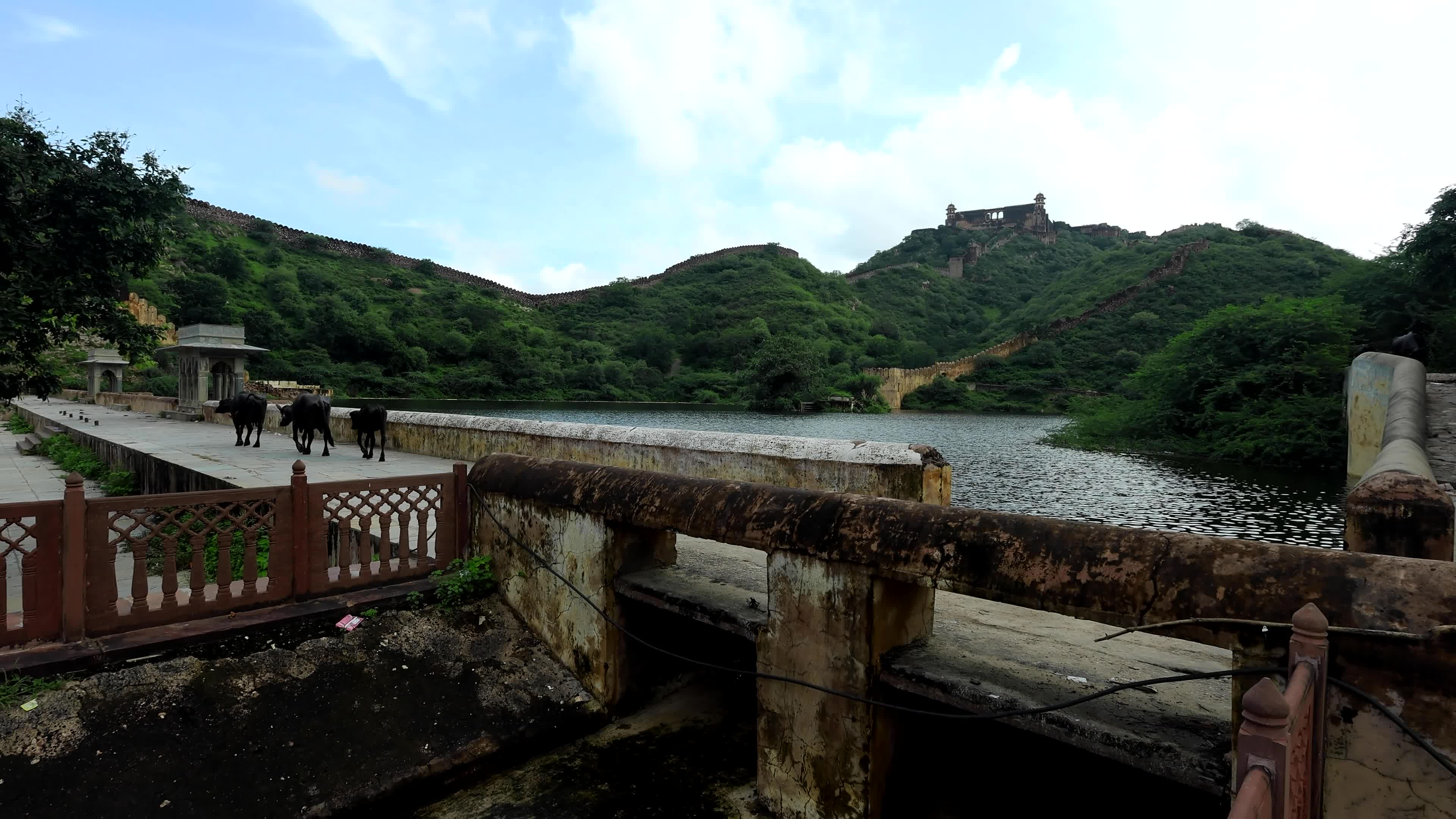 Historic Amer Sagar Lake 'Dam' Overflowing In Jaipur 