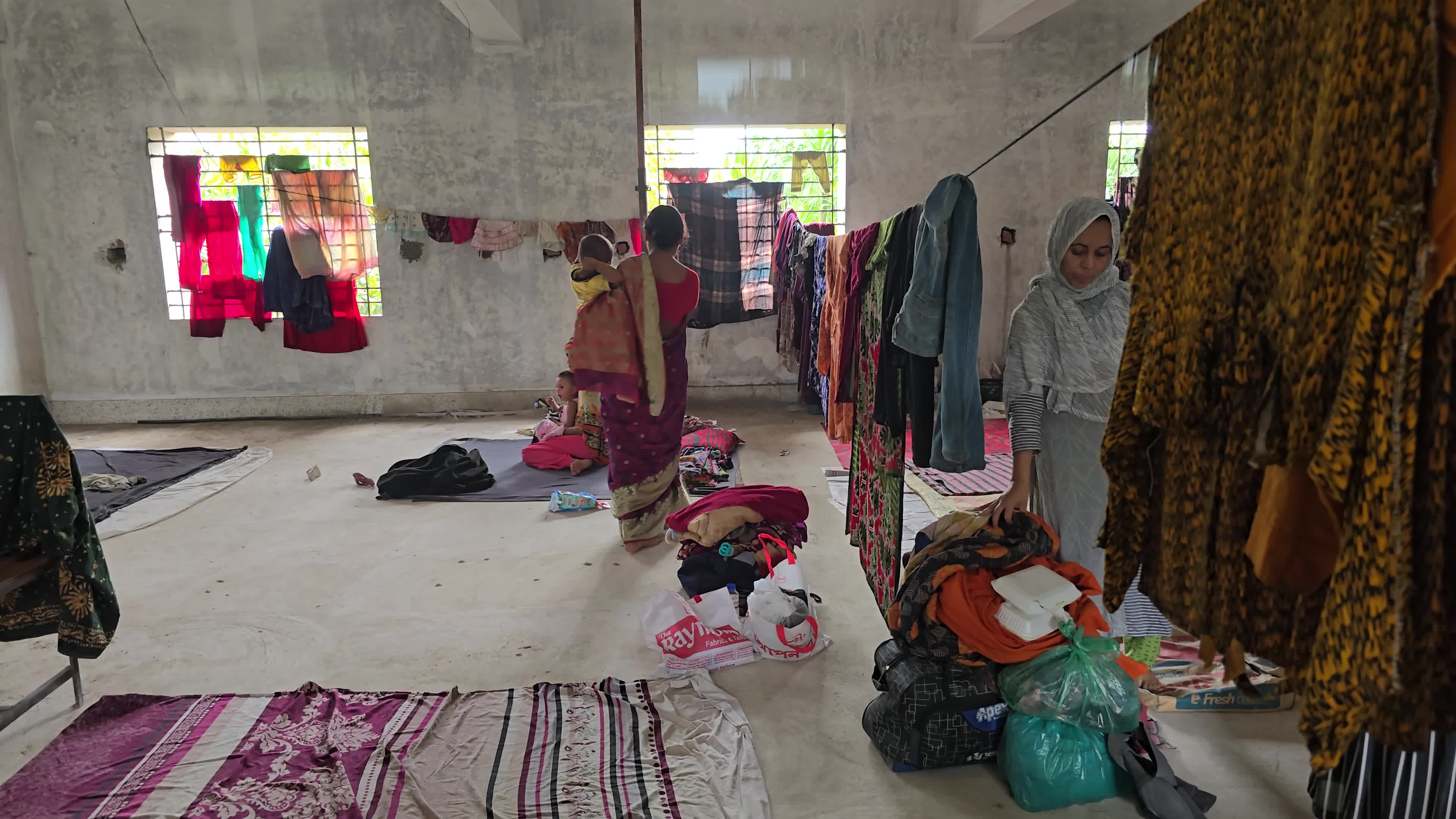Flood in Feni, Bangladesh.