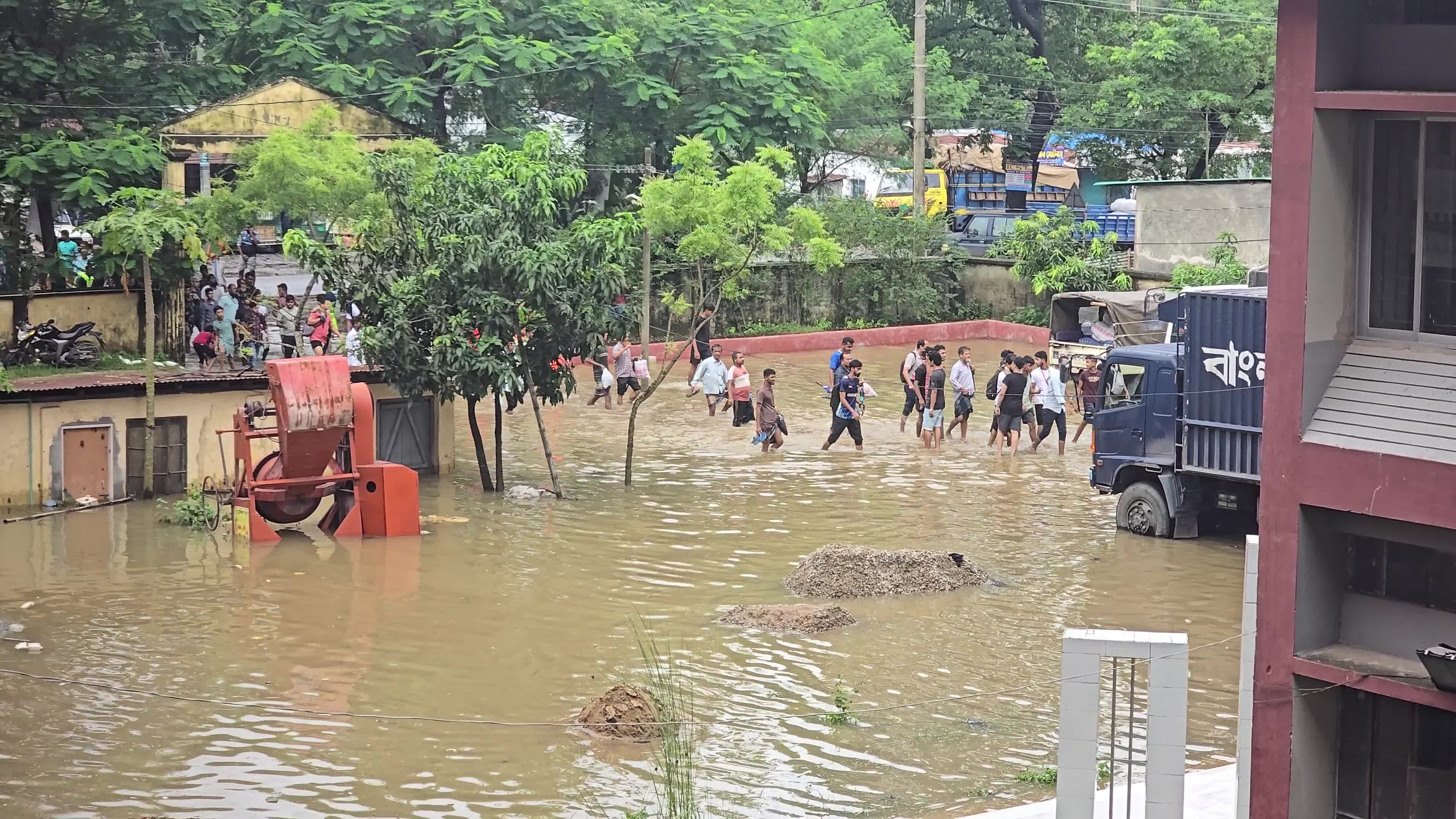 Flood in Feni, Bangladesh.