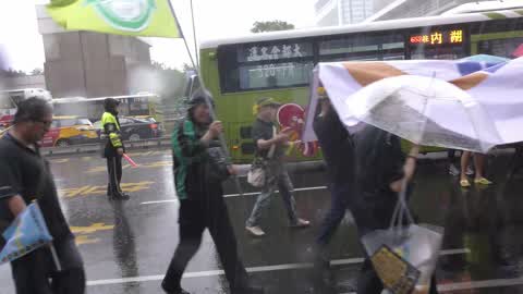 Taiwan Citizens Marching In Support To The Hong Kong Protesters