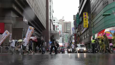 Taiwan Citizens Marching In Support To The Hong Kong Protesters