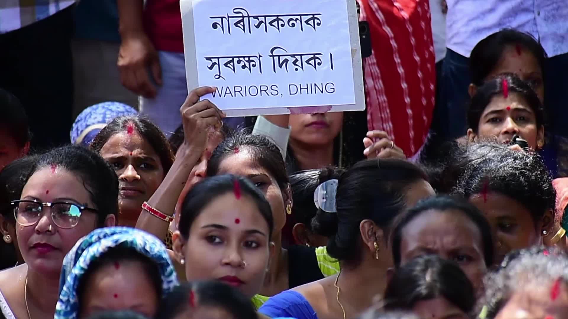 Massive protests erupt after three men gang-rape a minor girl in India's Assam