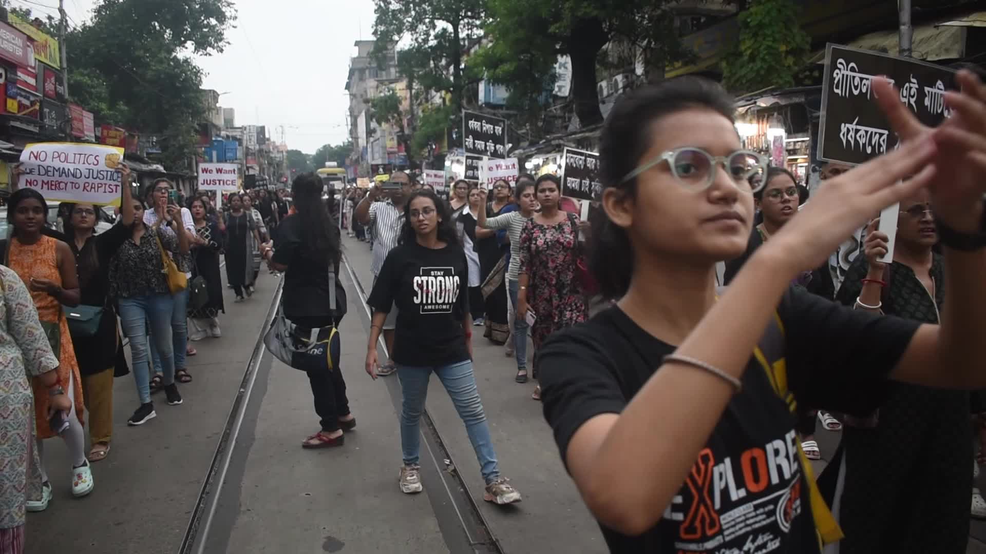 People protest over sexual assault and murder of Kolkata Medic in Kolkata, India