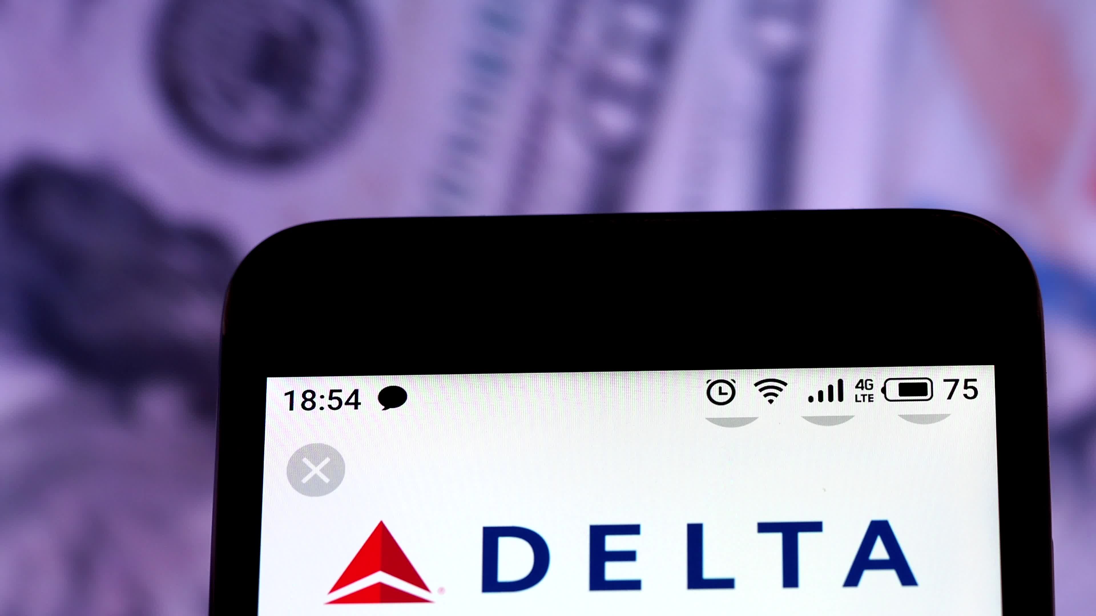 Video illustration the logo of Delta