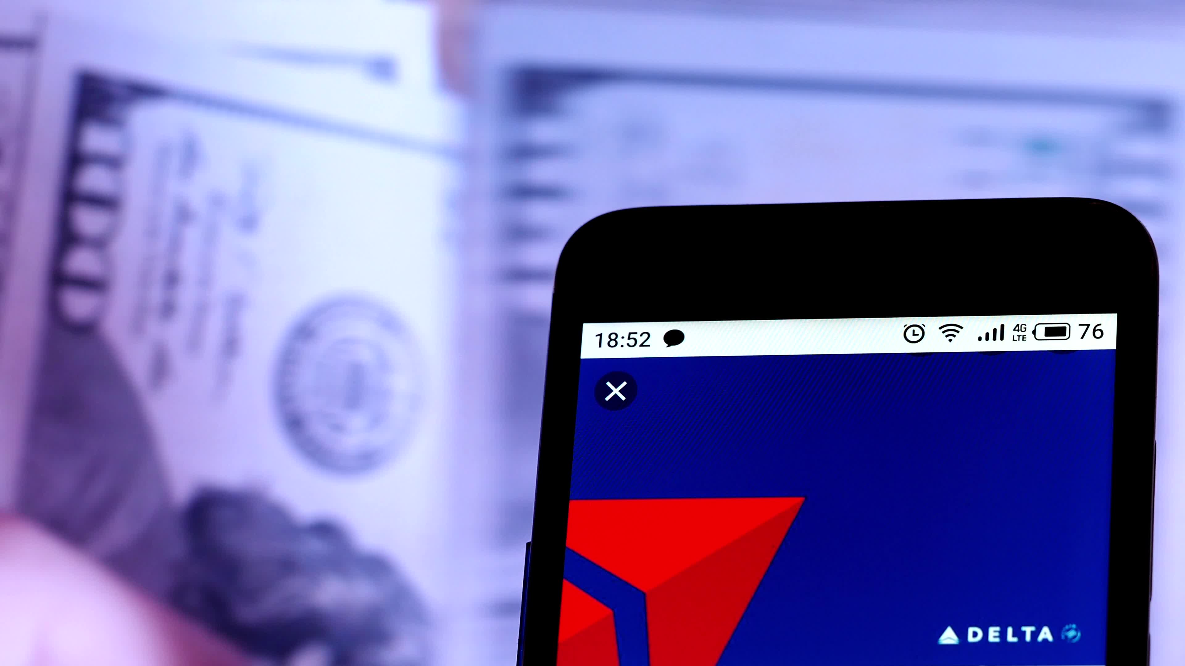 Video illustration the logo of Delta