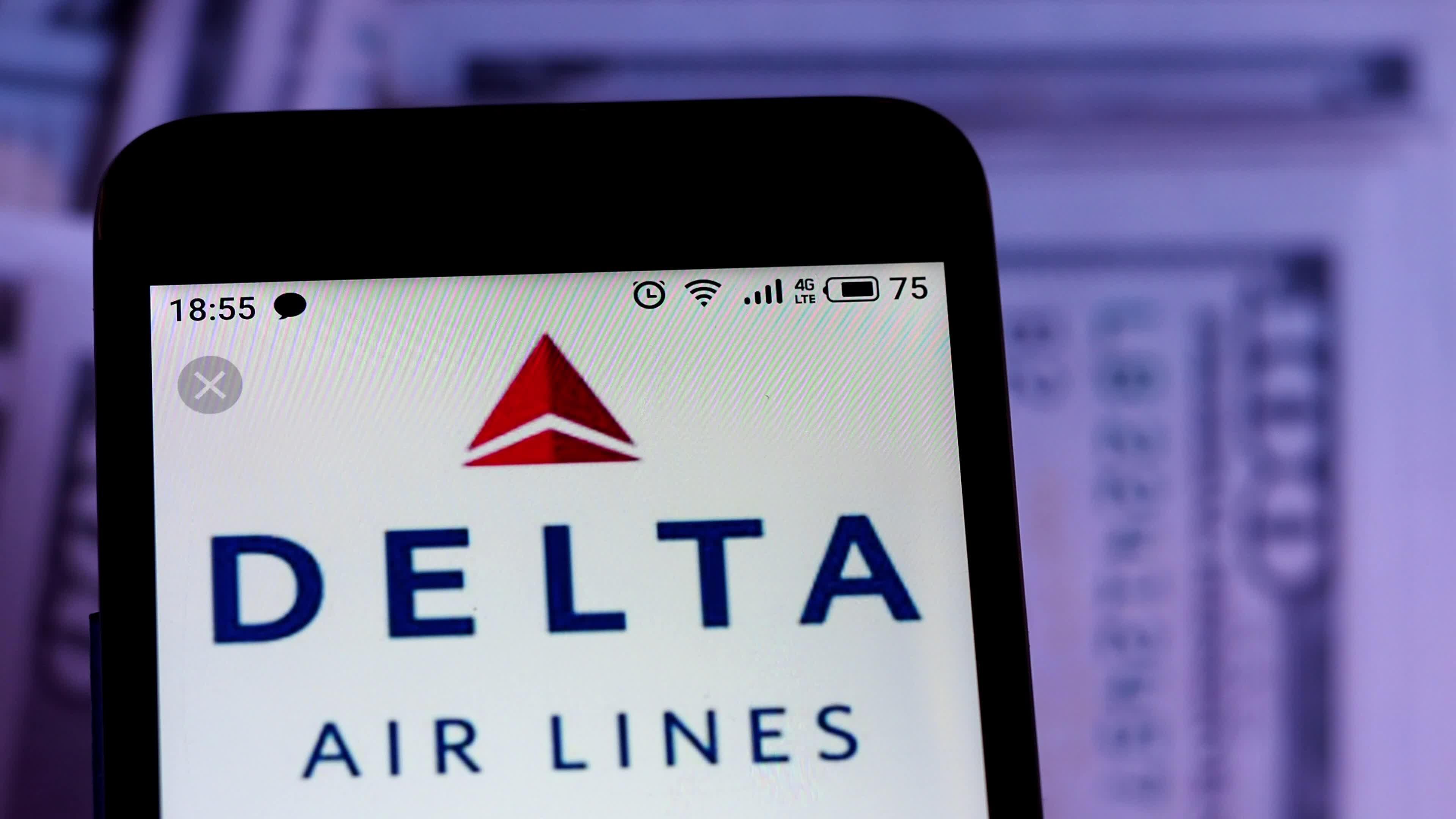 Video illustration the logo of Delta