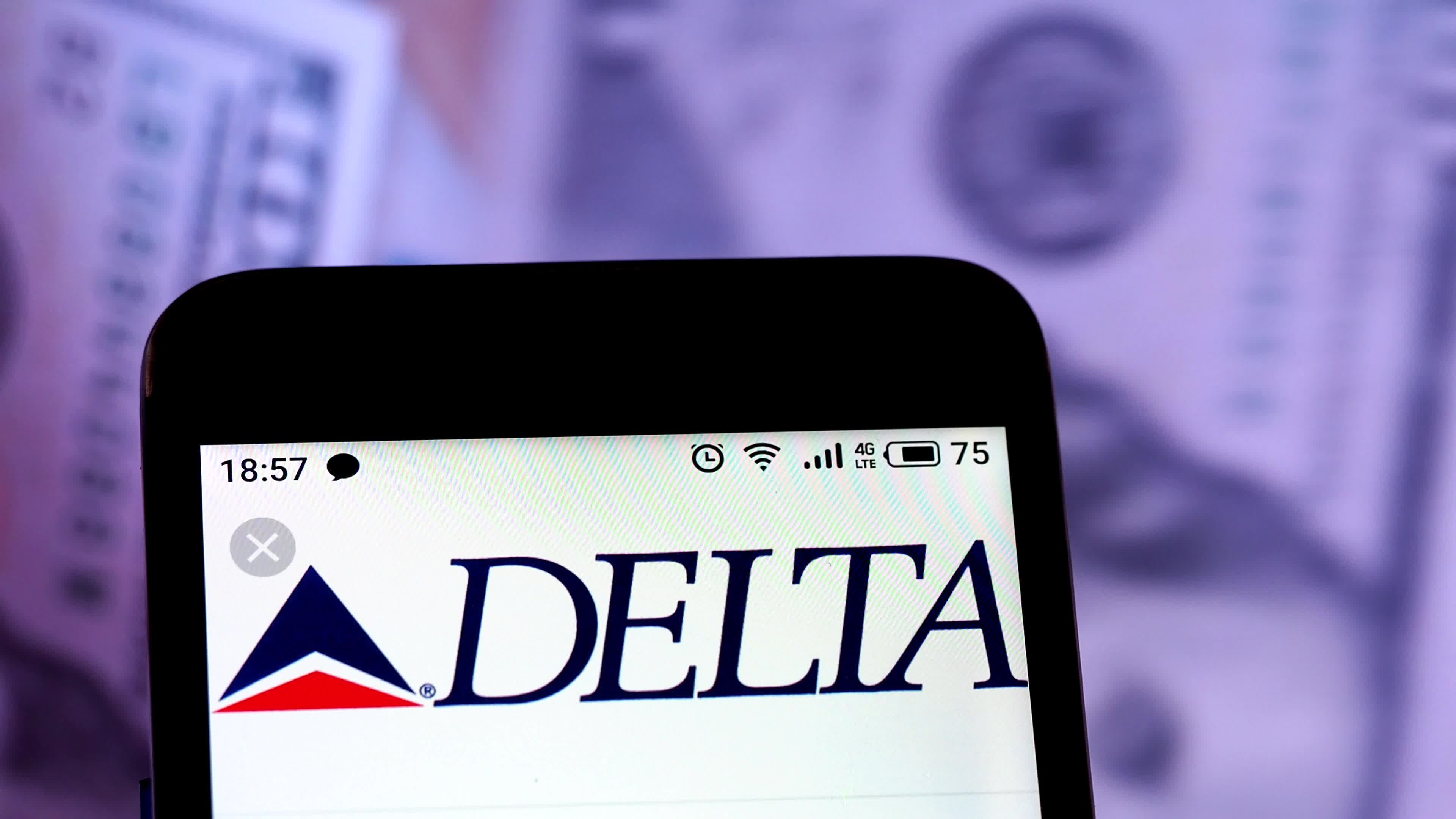 Video illustration the logo of Delta