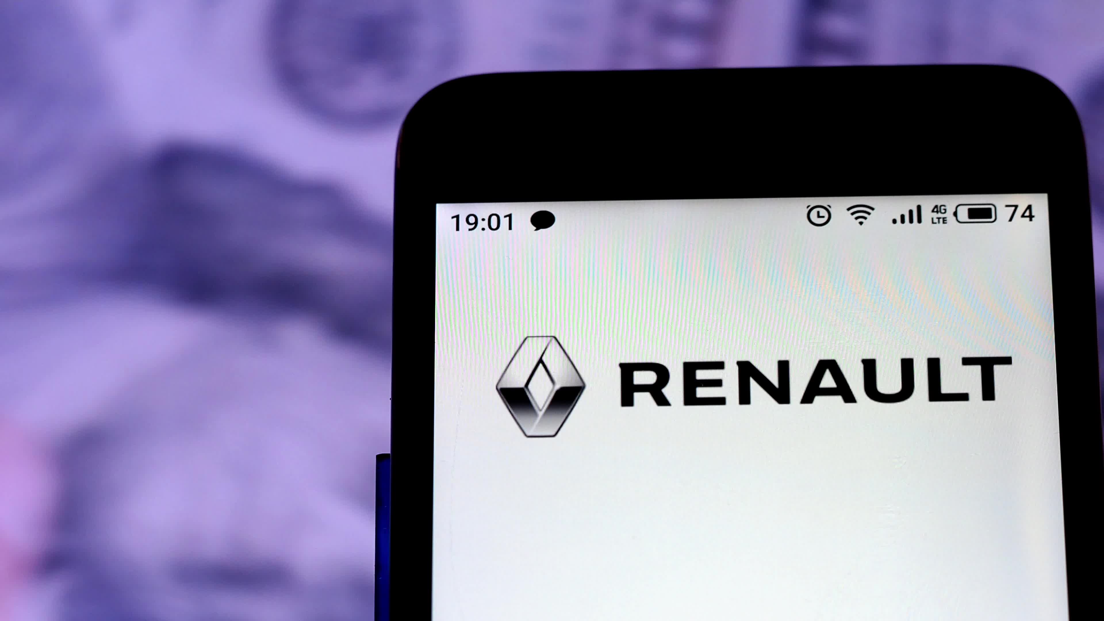 Video illustration the logo of Renault