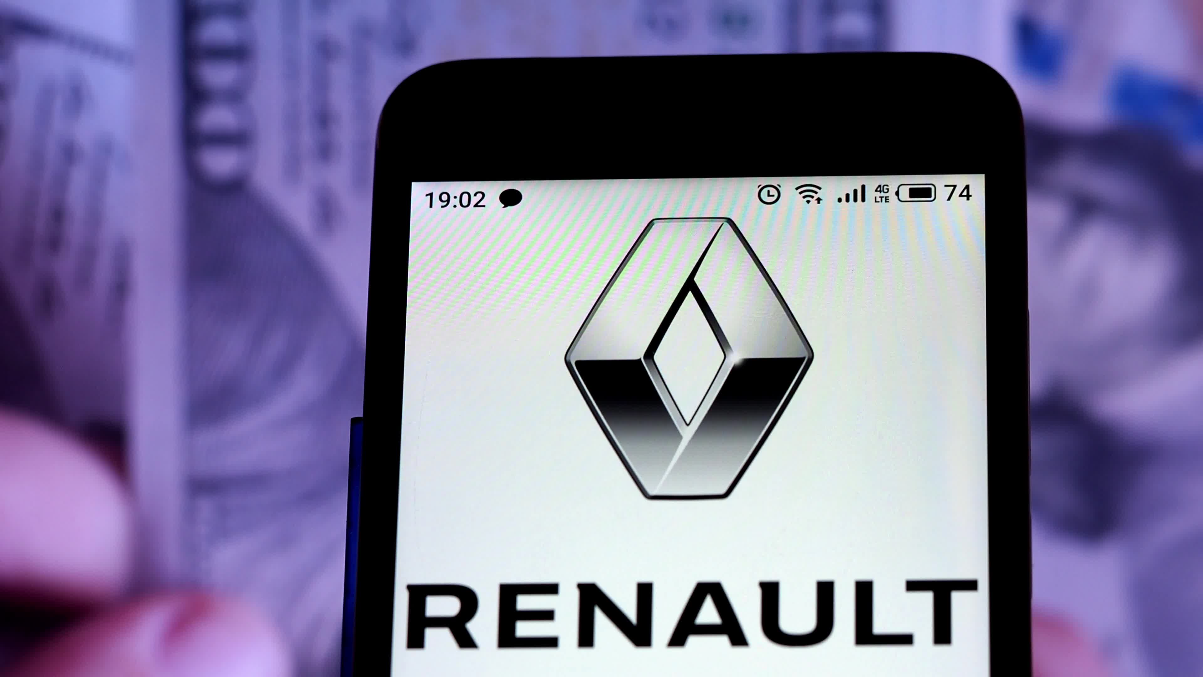 Video illustration the logo of Renault
