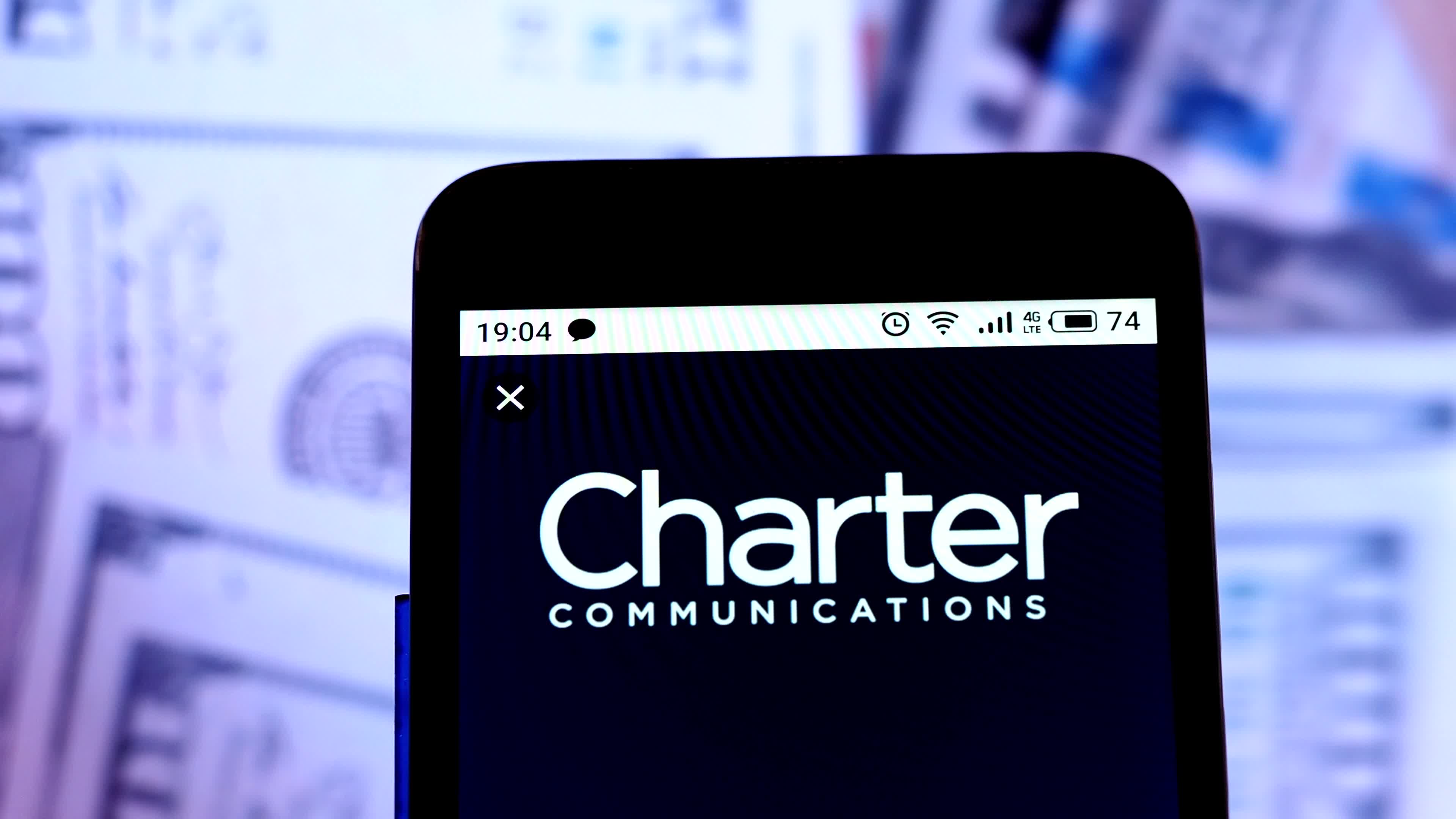Video illustration the logo of Charter Communications