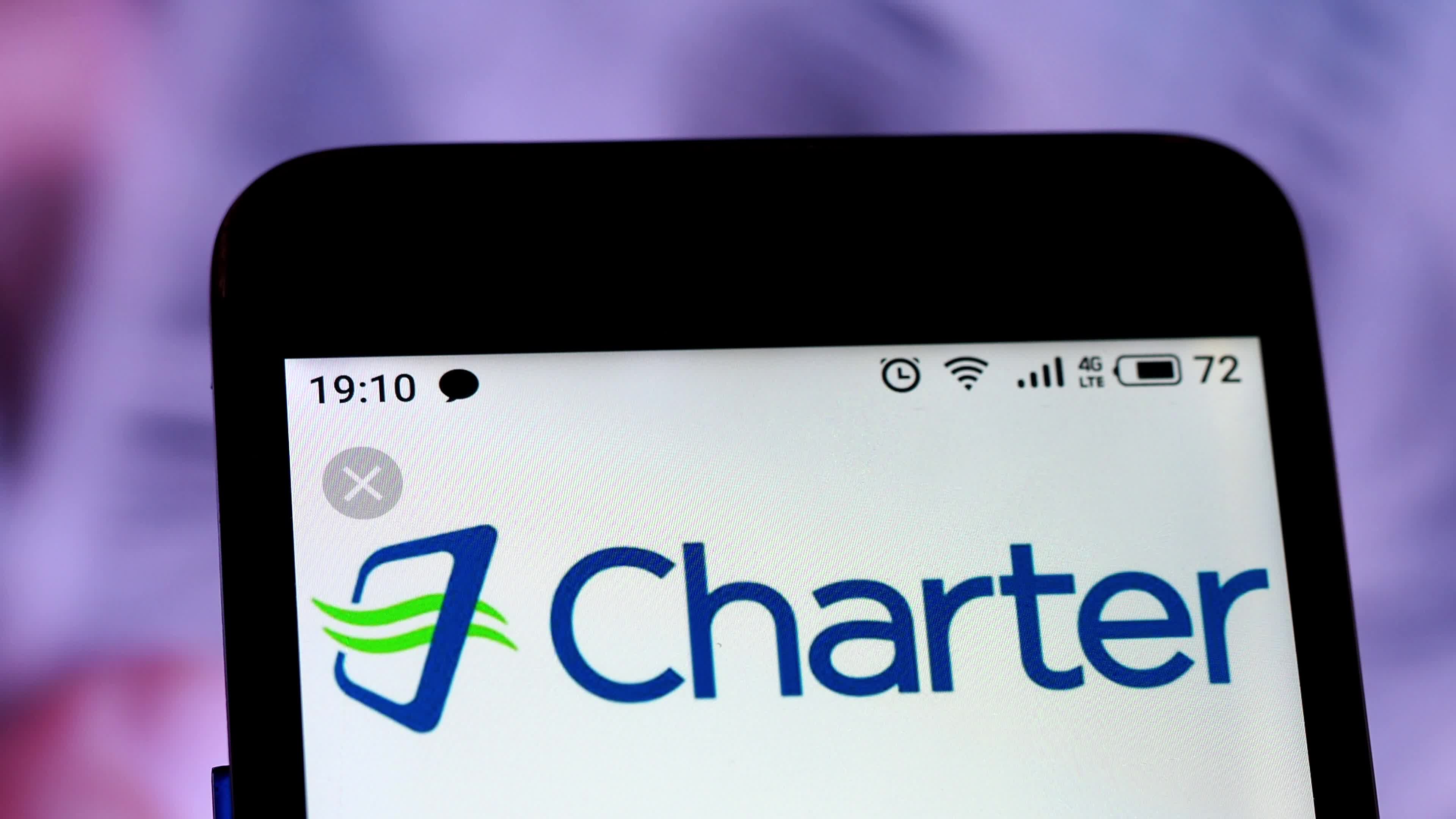 Video illustration the logo of Charter Communications