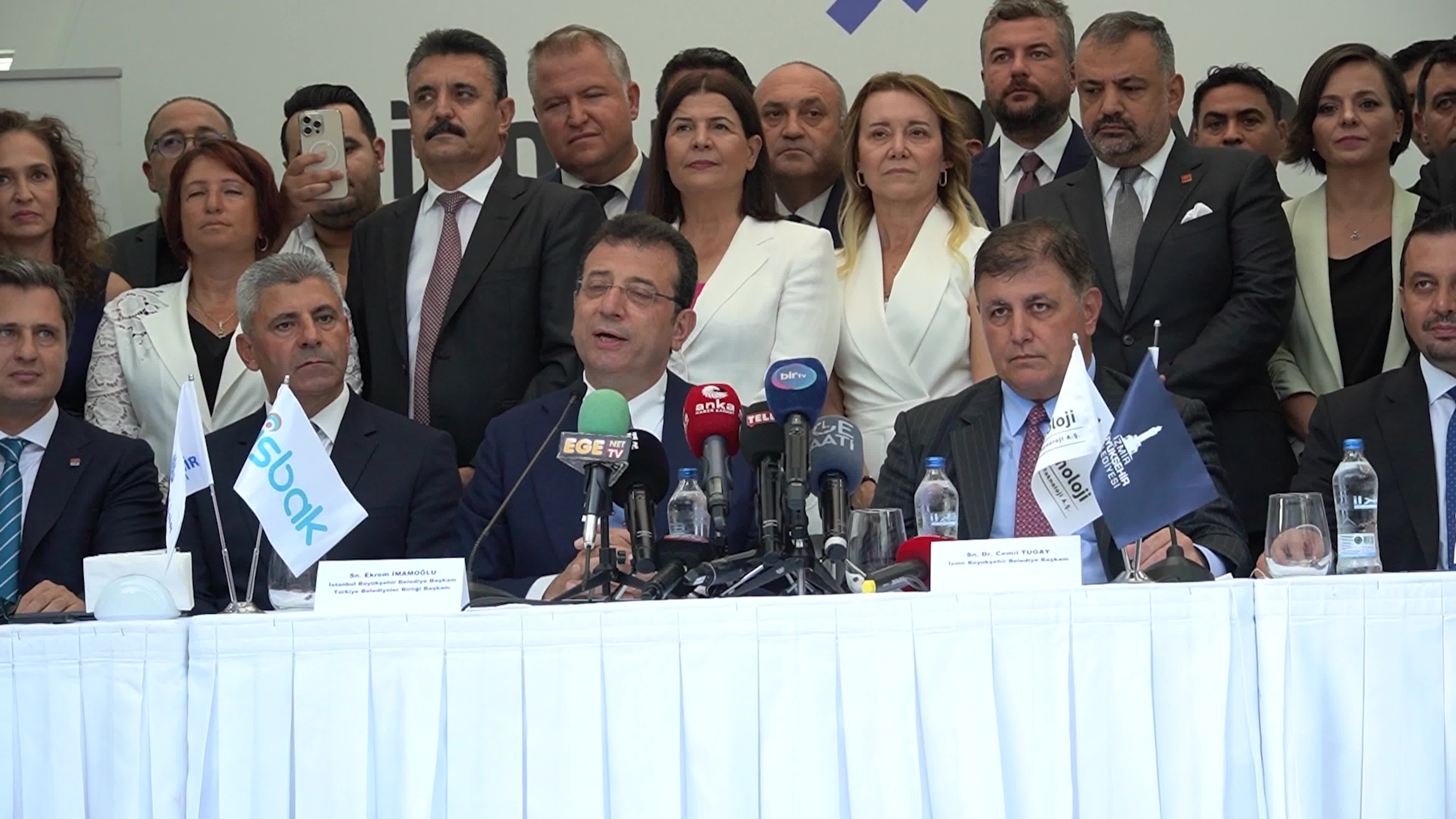 Istanbul Mayor Ekrem İmamoğlu attended the opening reception of the 93rd Izmir International Fair 