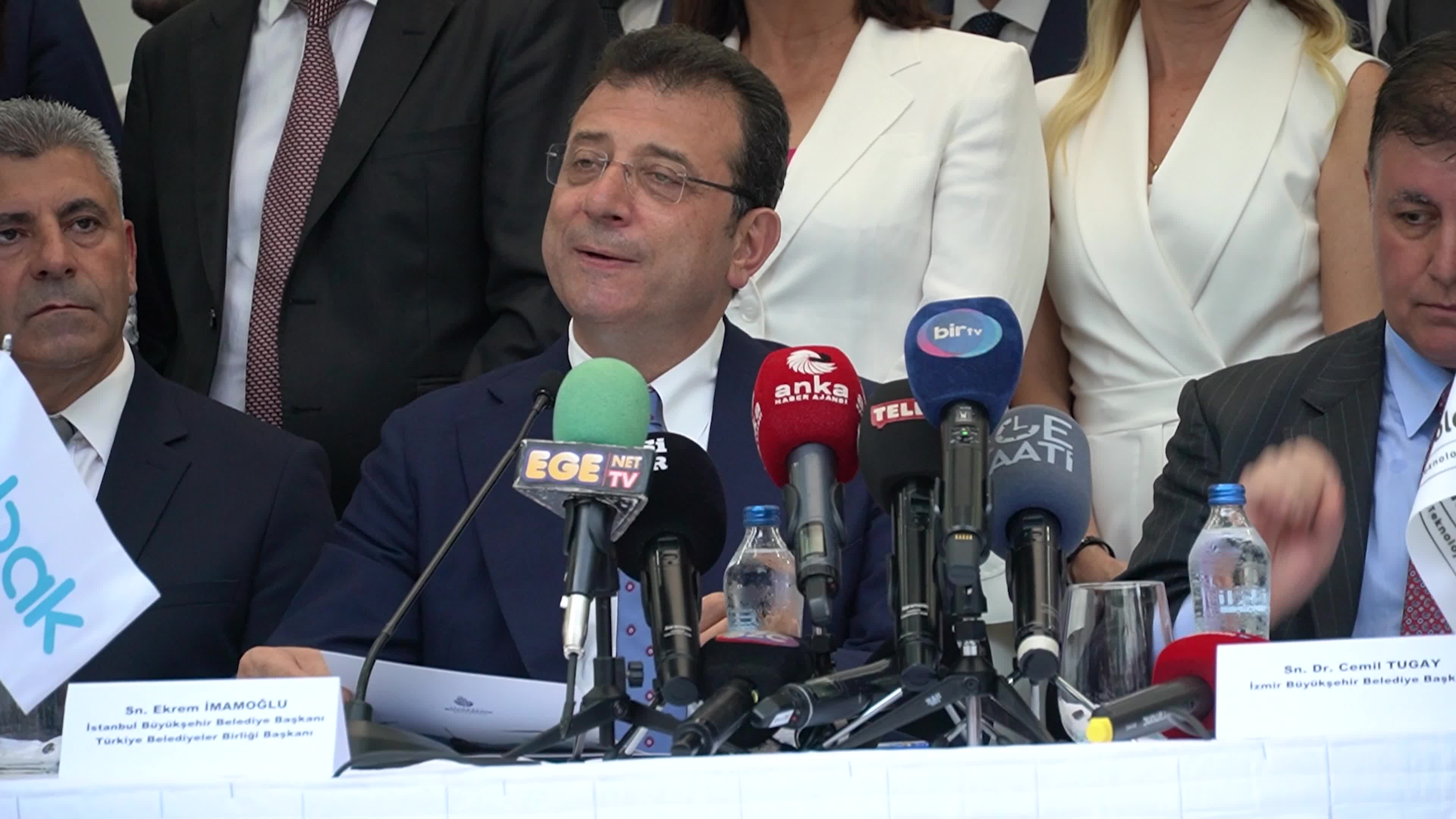Istanbul Mayor Ekrem İmamoğlu attended the opening reception of the 93rd Izmir International Fair 