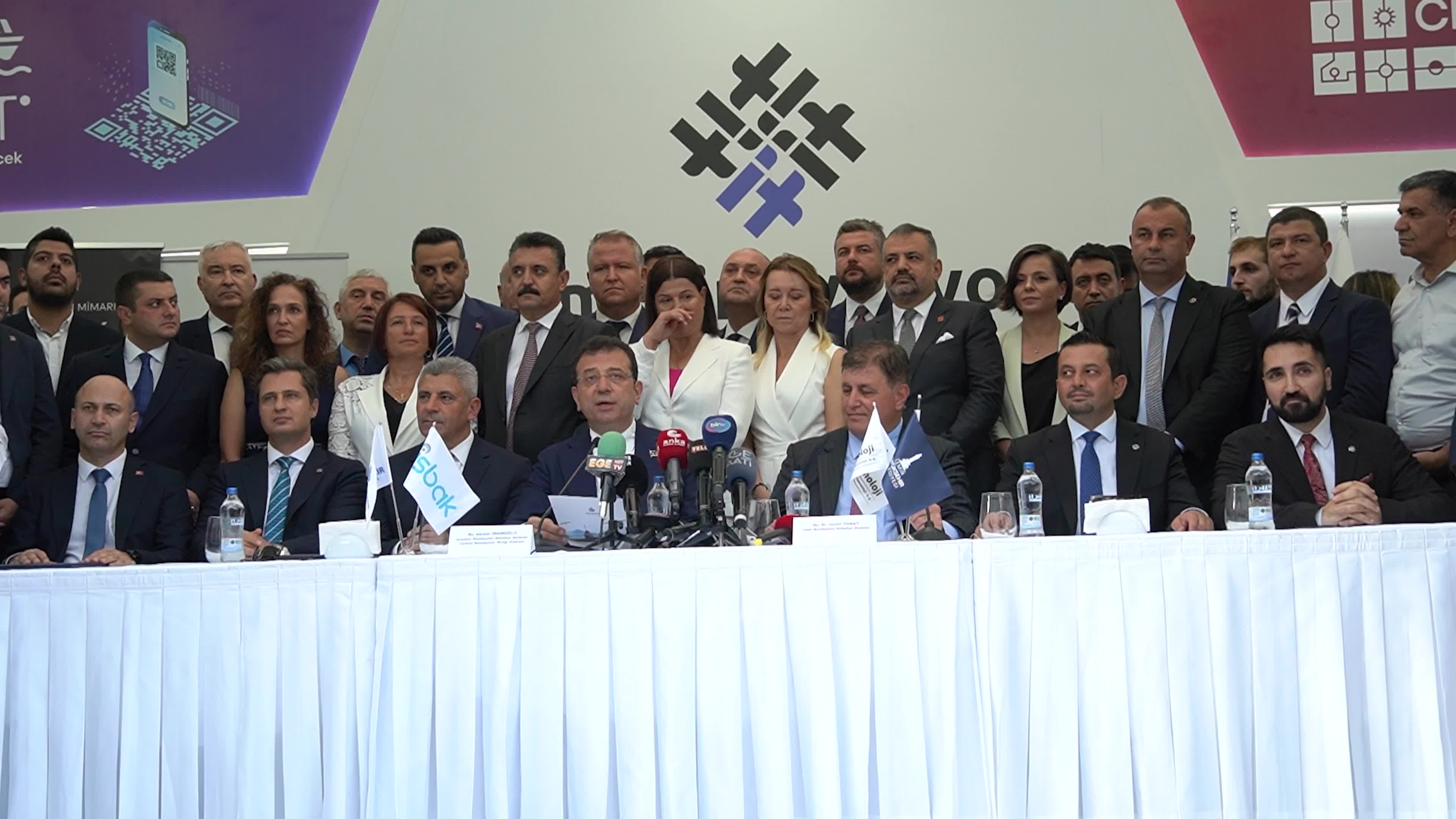 Istanbul Mayor Ekrem İmamoğlu attended the opening reception of the 93rd Izmir International Fair 