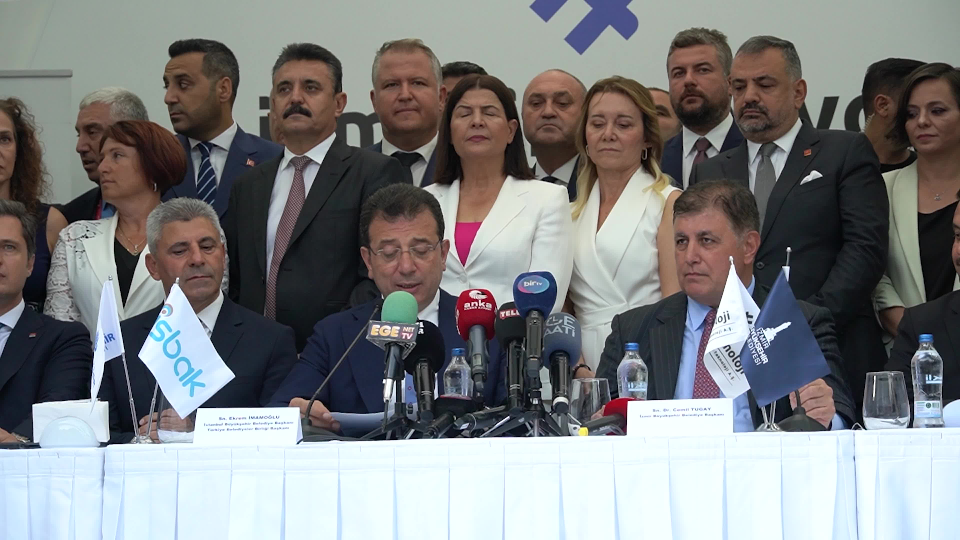 Istanbul Mayor Ekrem İmamoğlu attended the opening reception of the 93rd Izmir International Fair 