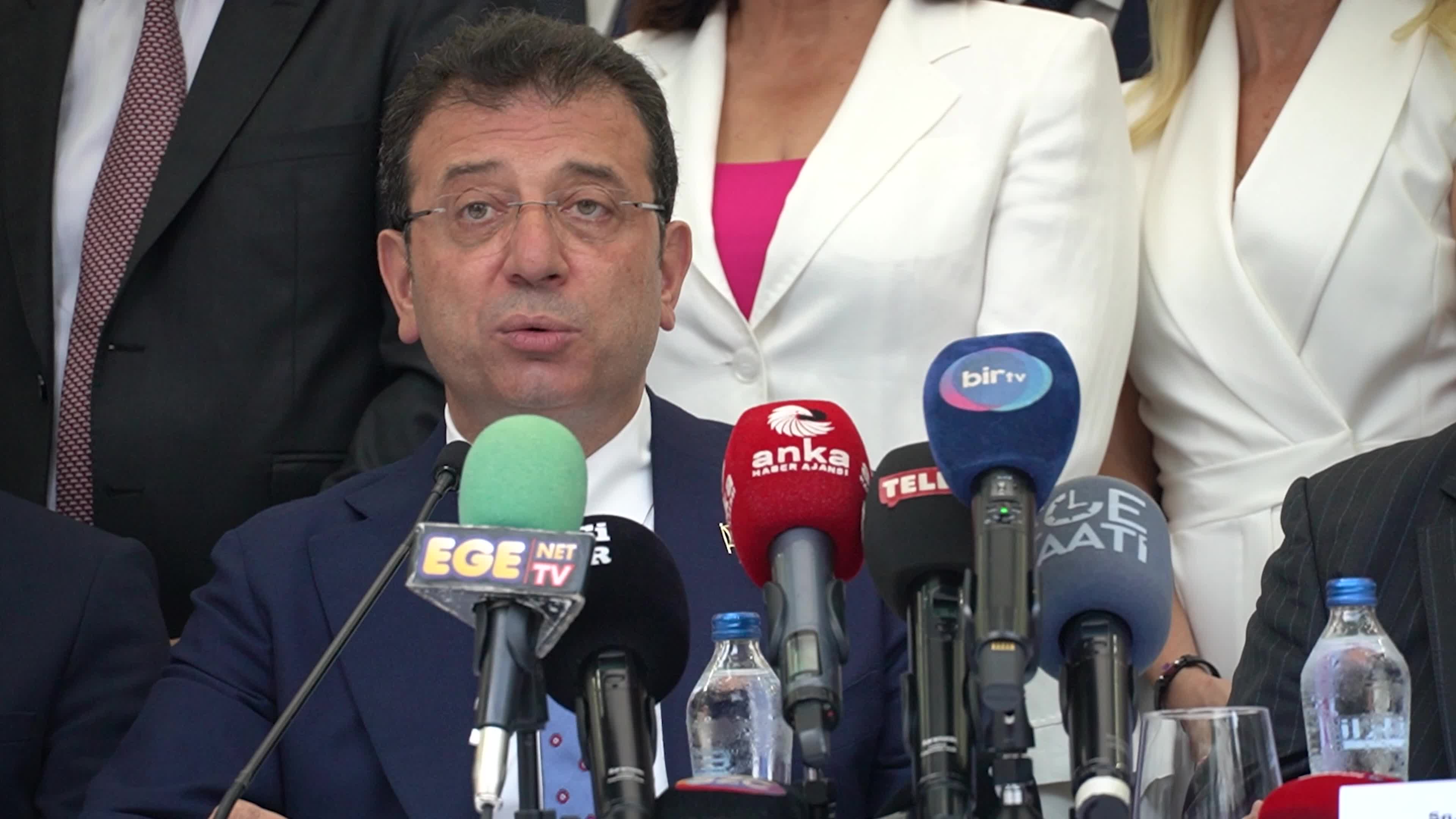 Istanbul Mayor Ekrem İmamoğlu attended the opening reception of the 93rd Izmir International Fair 