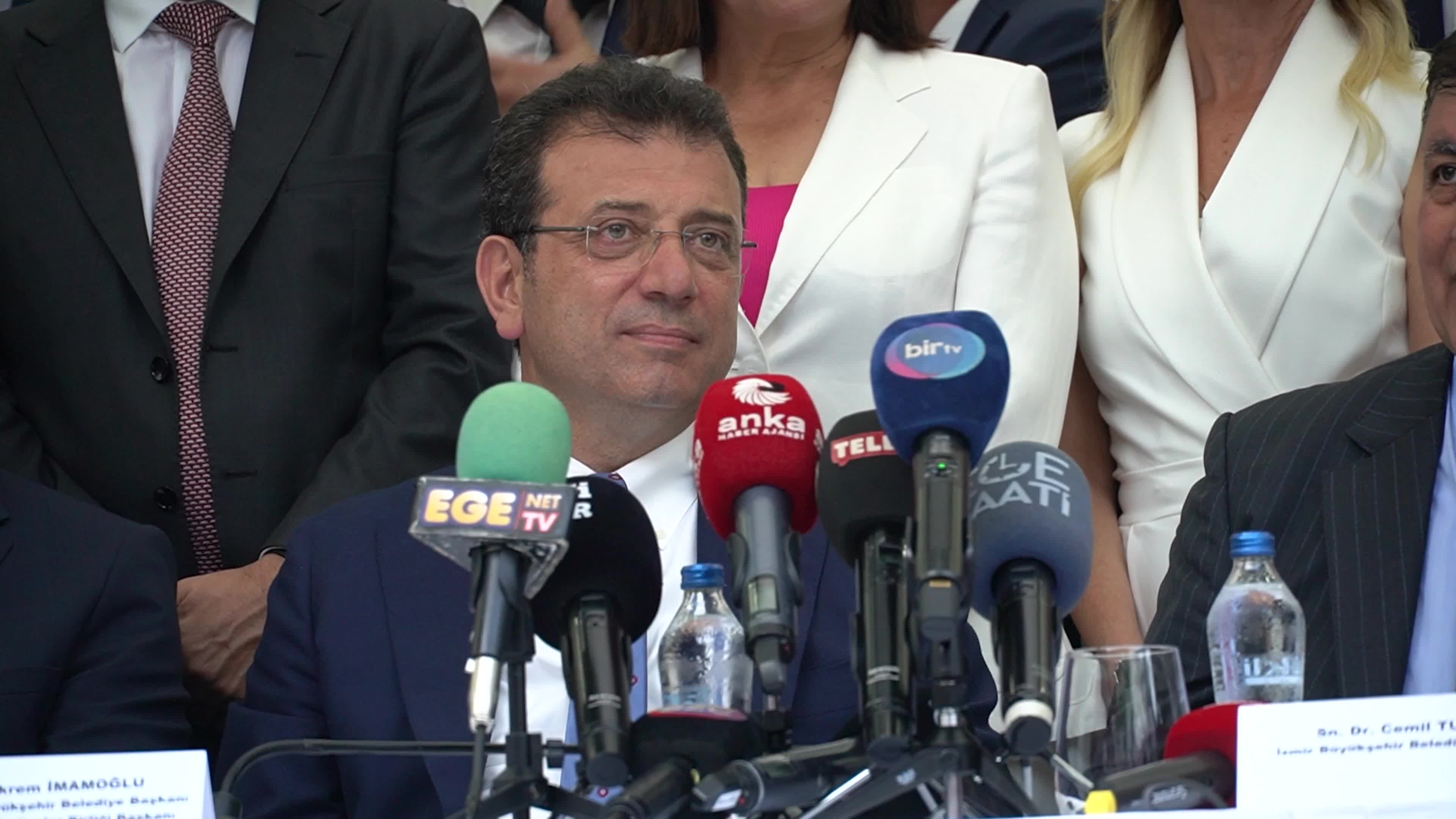 Istanbul Mayor Ekrem İmamoğlu attended the opening reception of the 93rd Izmir International Fair 