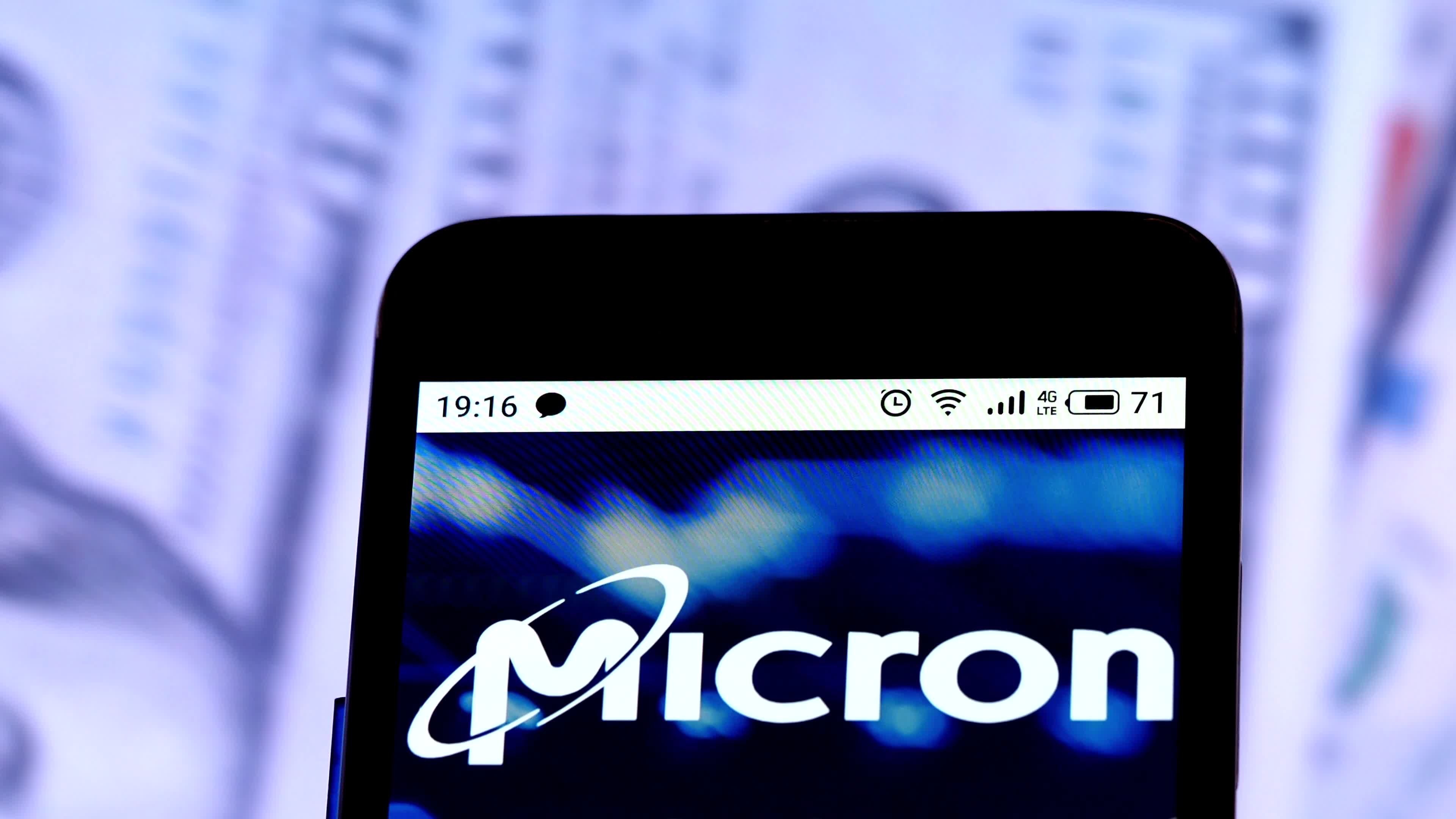 Video illustration the logo of Micron Technology