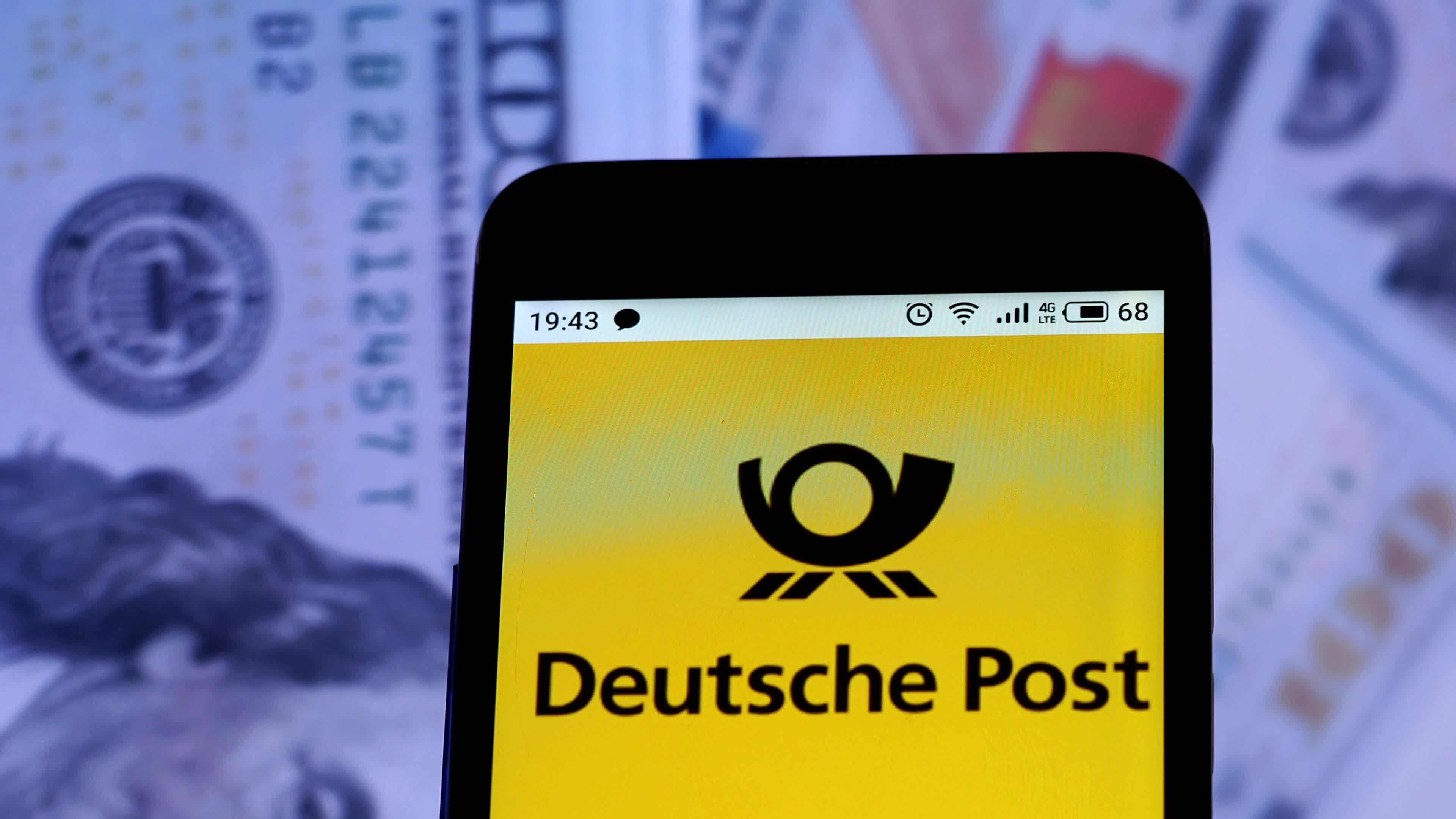 Video illustration the logo of Deutsche Post