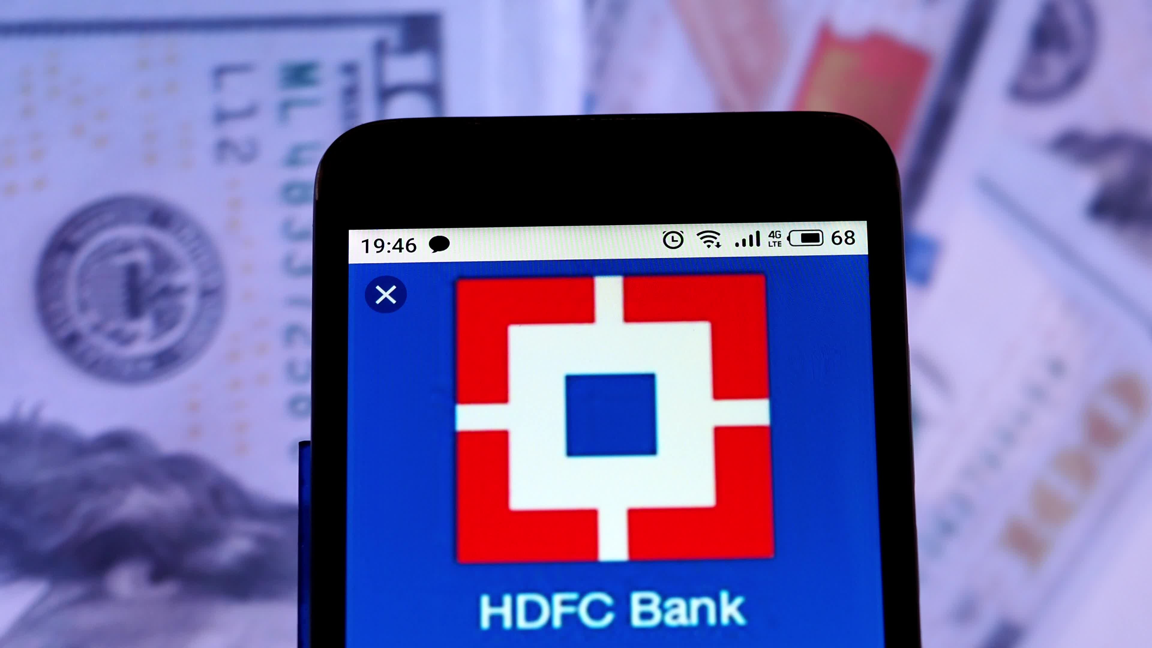 Video illustration the logo of HDFC Bank