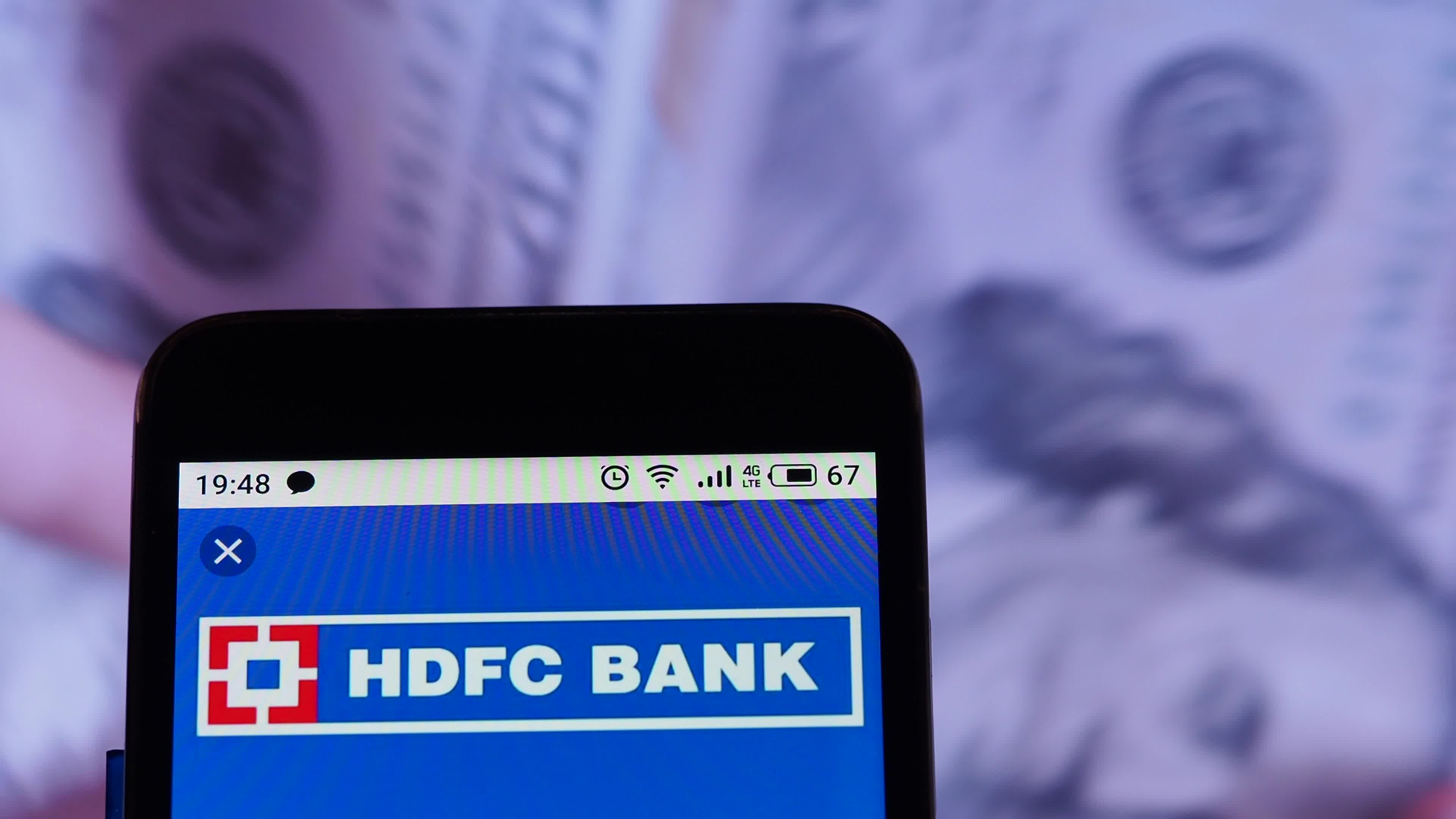 Video illustration the logo of HDFC Bank
