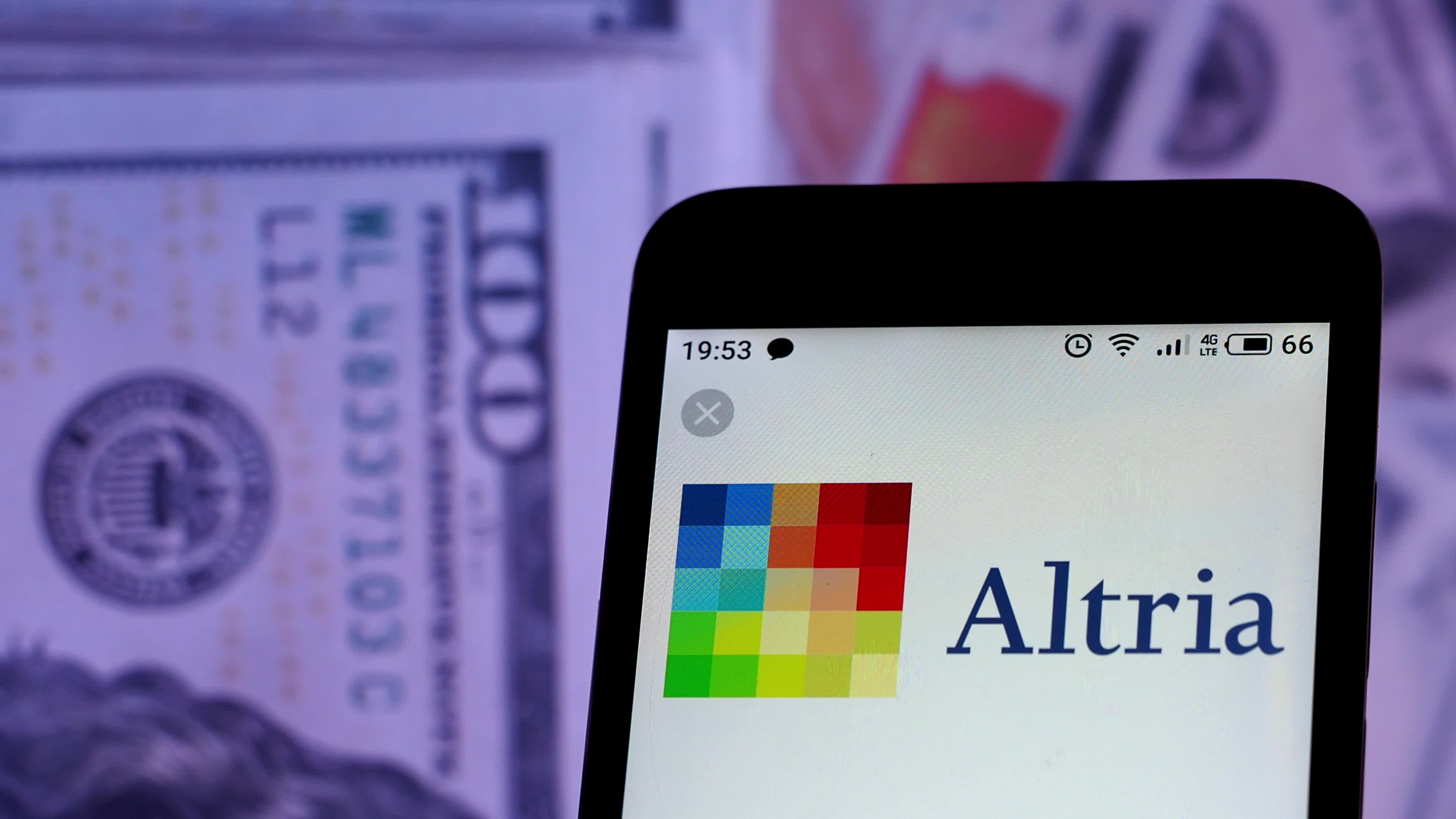 Video illustration the logo of Altria Group