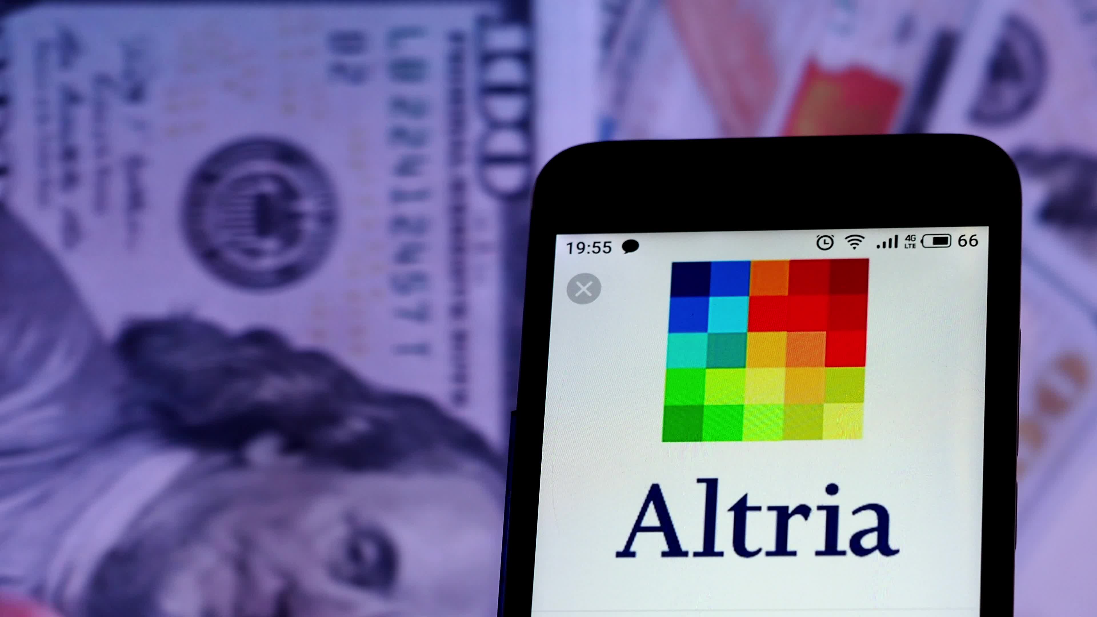 Video illustration the logo of Altria Group