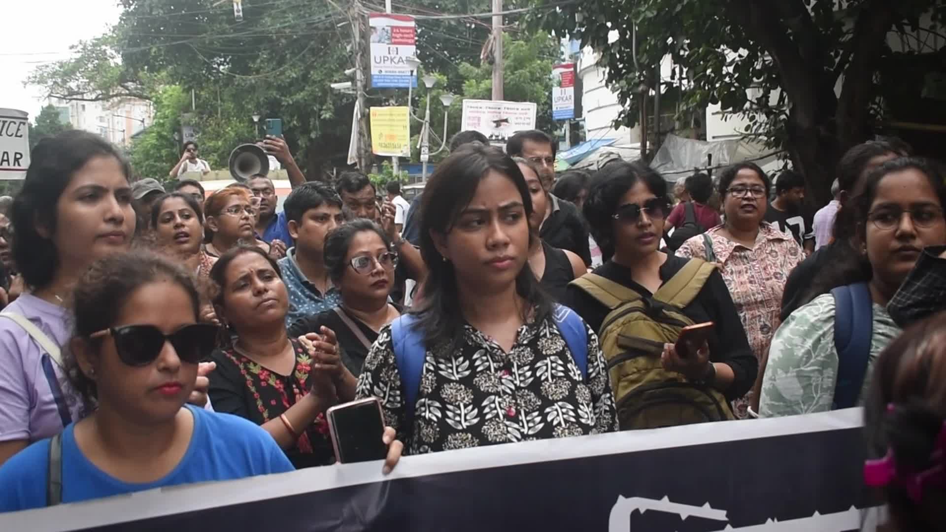 People Protest Over Sexual Assault And Murder Of Kolkata Medic In Kolkata, India